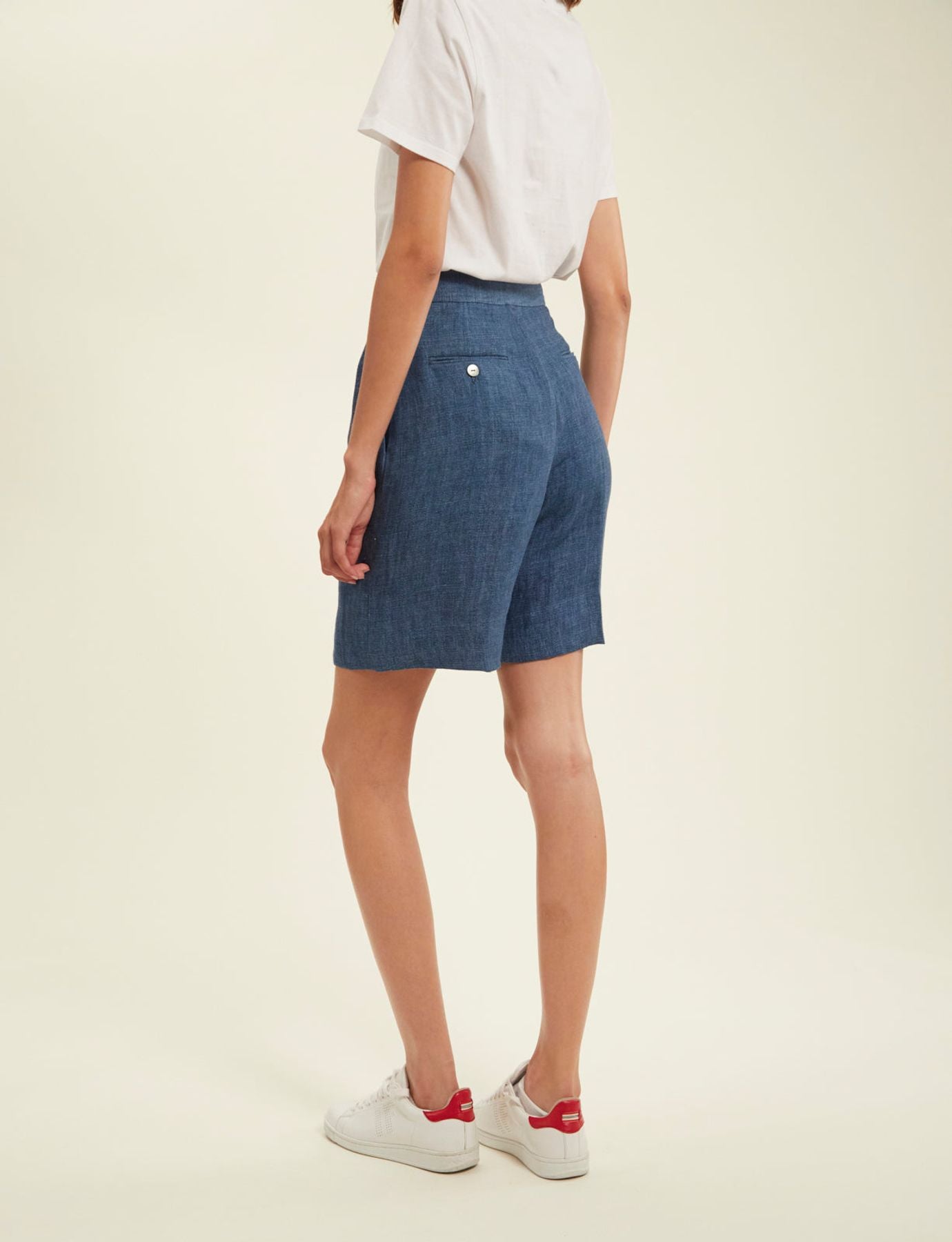 Pantalones cortos vaqueros azul ciruela