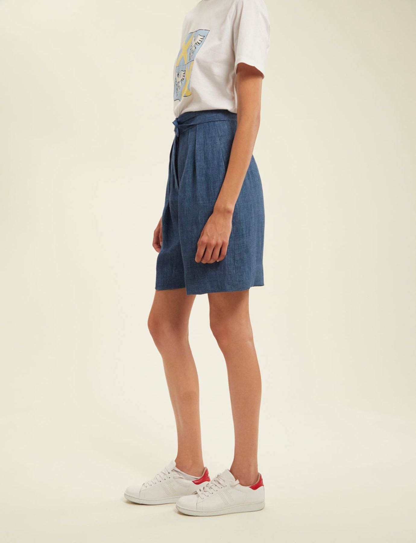 Pantalones cortos vaqueros azul ciruela