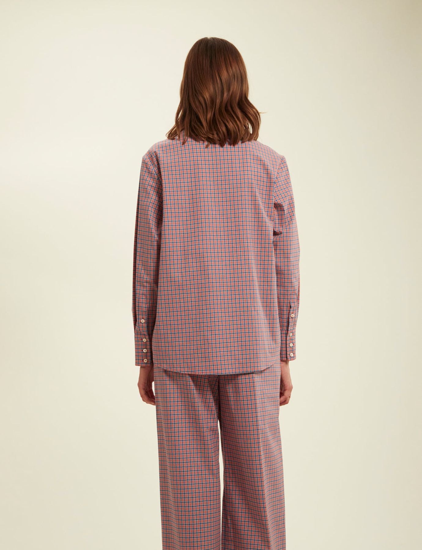 Camisa de cuadros rojos Maureen