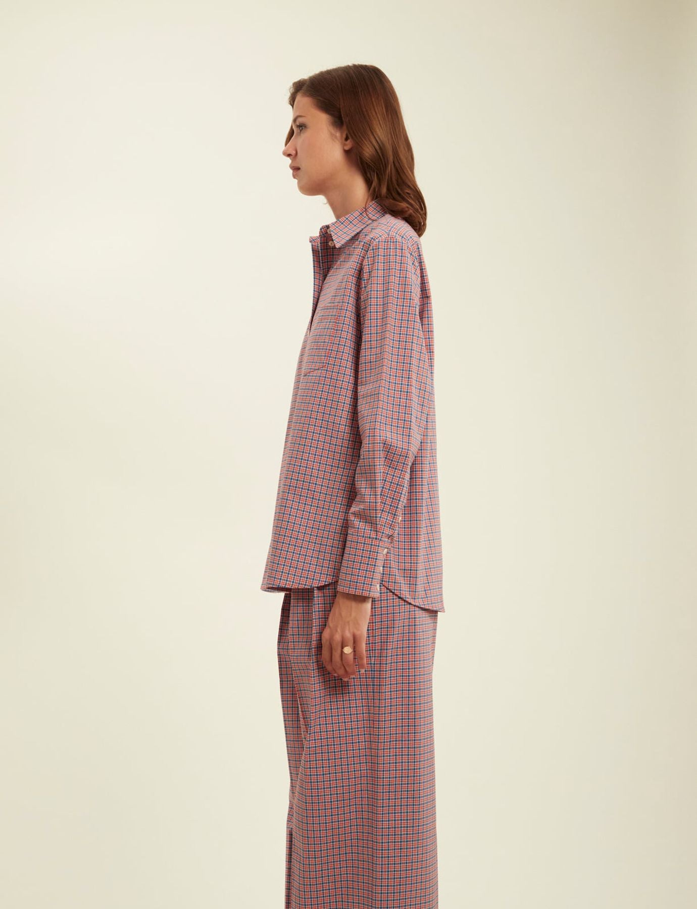 Camisa de cuadros rojos Maureen