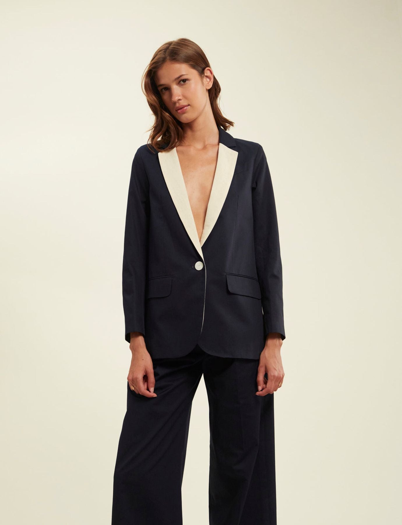 Giacca Bruna blu navy