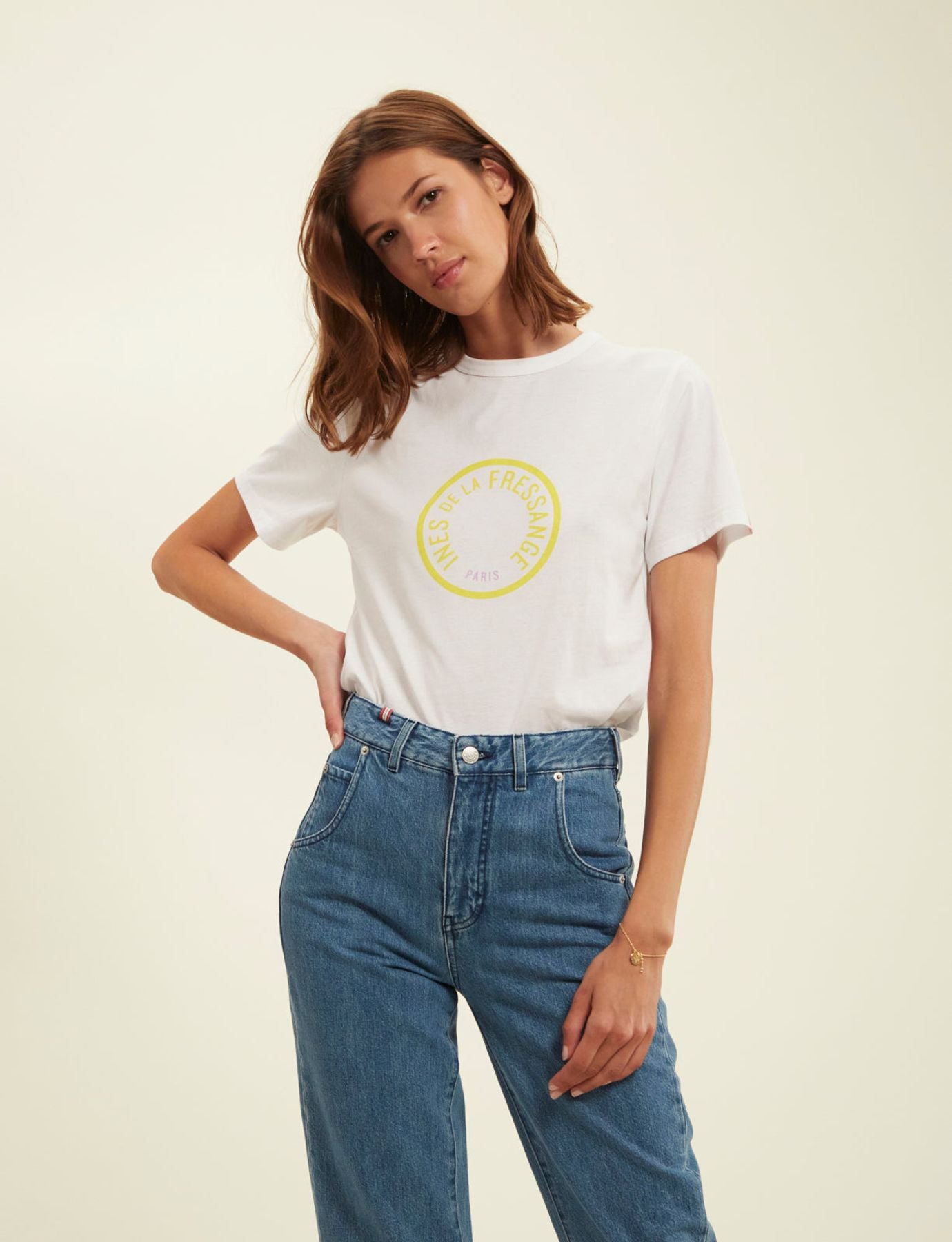 T-shirt Oscar logo jaune