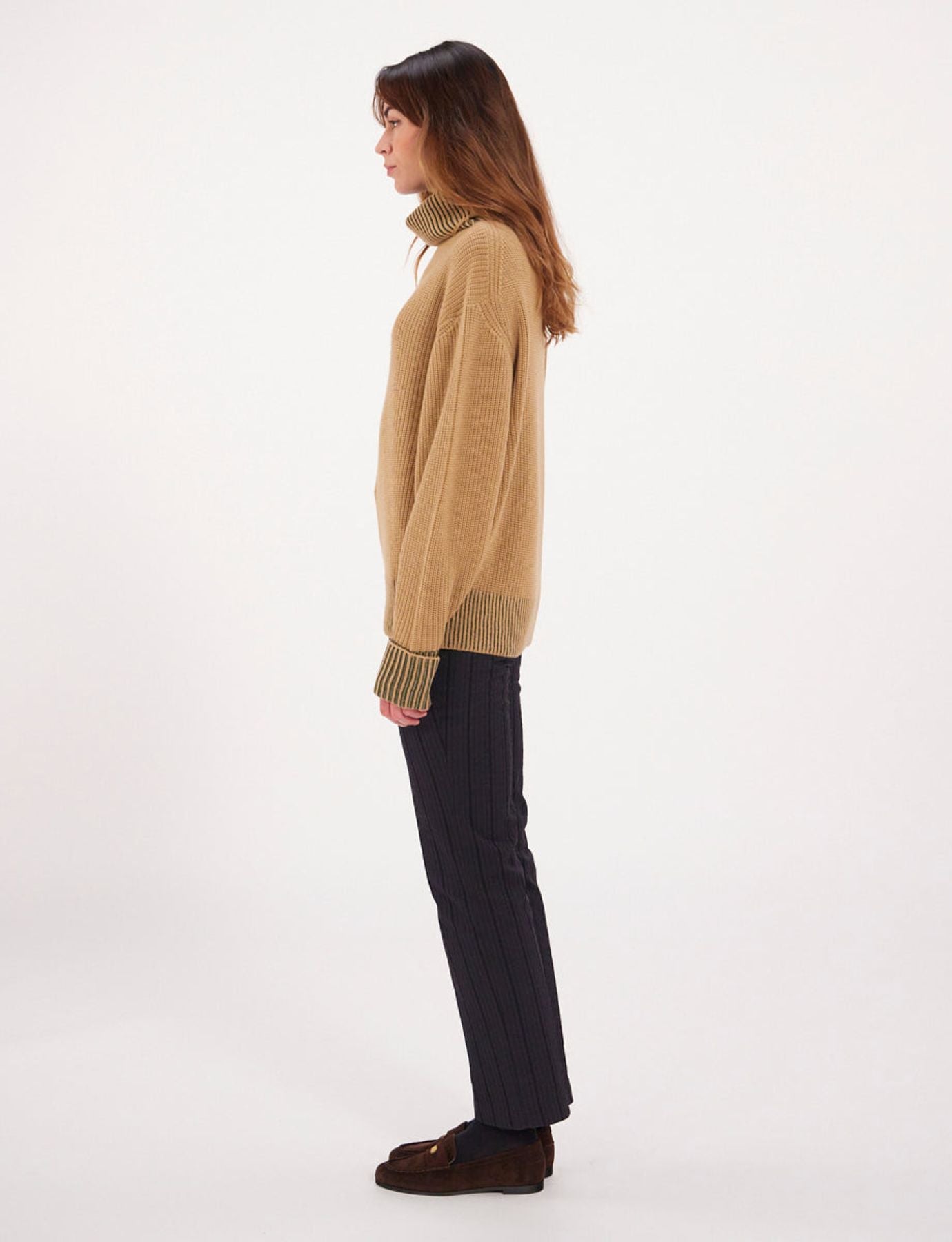 Esra, maglione di lana beige