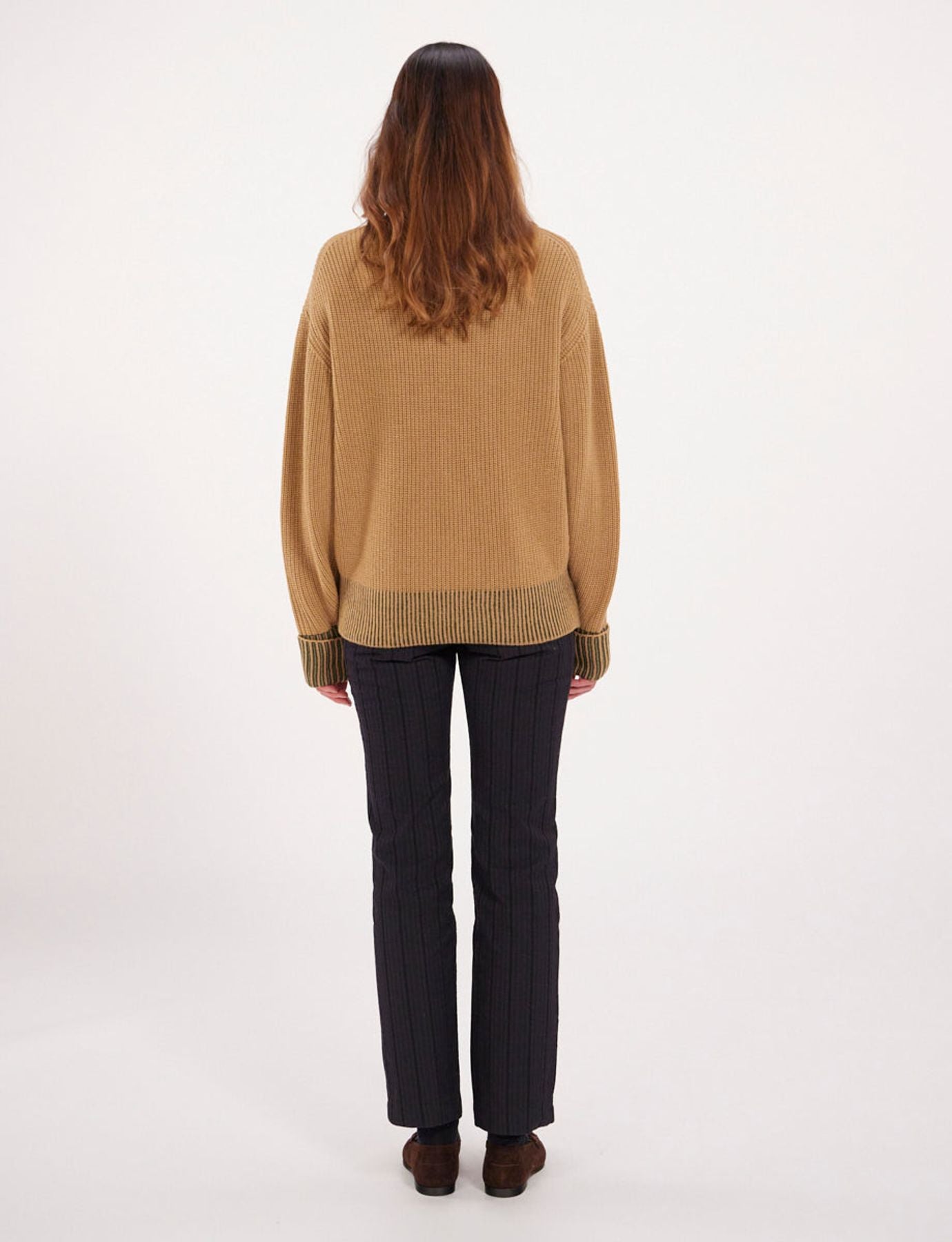 Esra, maglione di lana beige