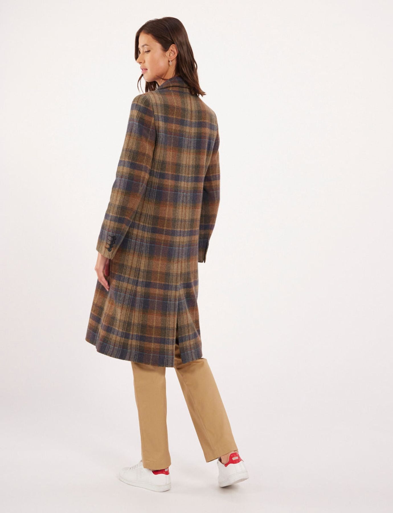 Cappotto Franck a quadri color kaki