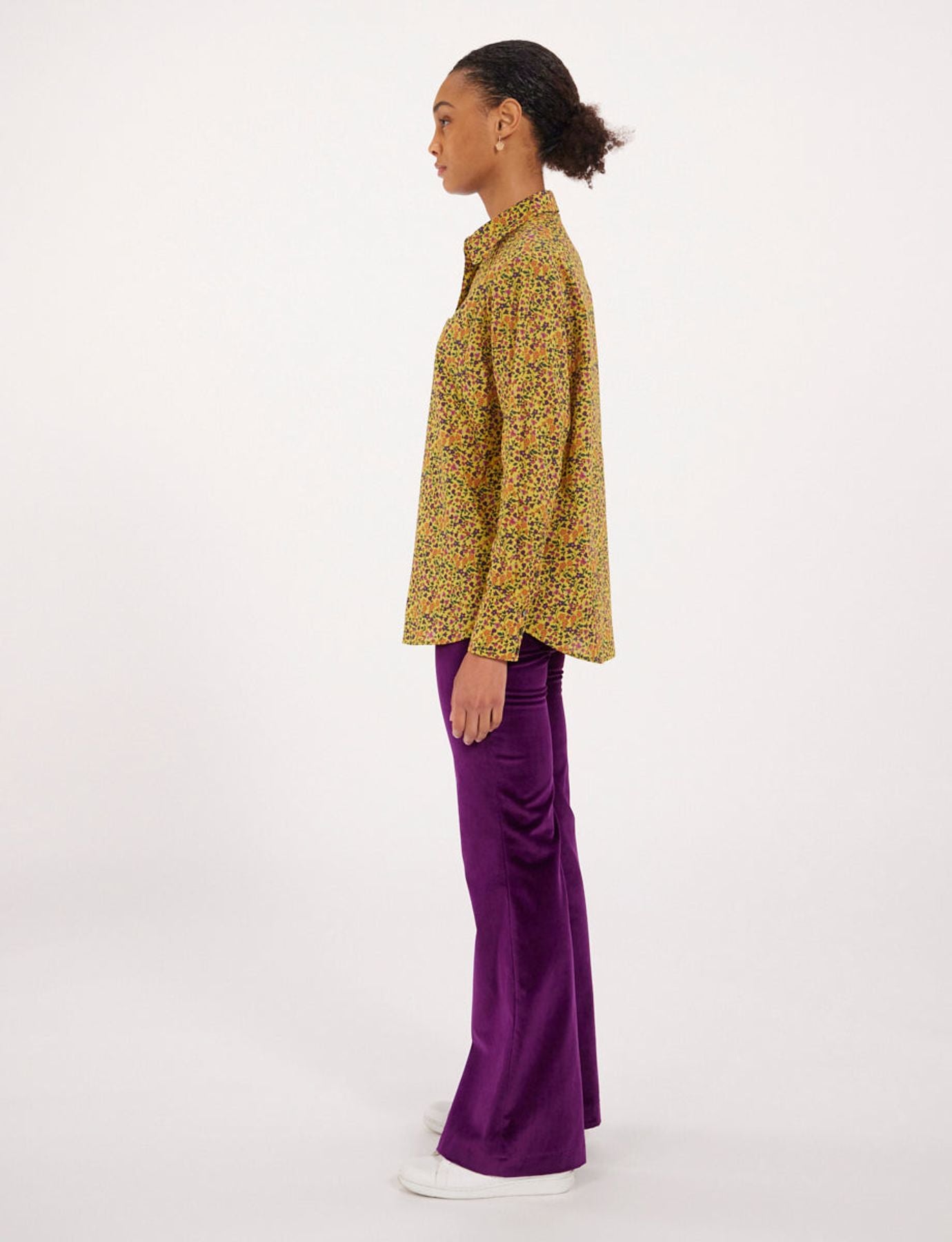 Camicia floreale gialla Maureen