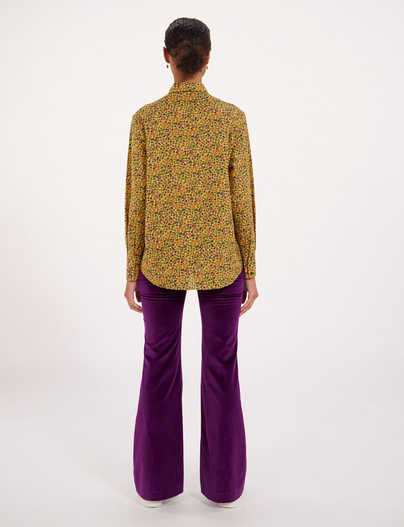 Camicia floreale gialla Maureen