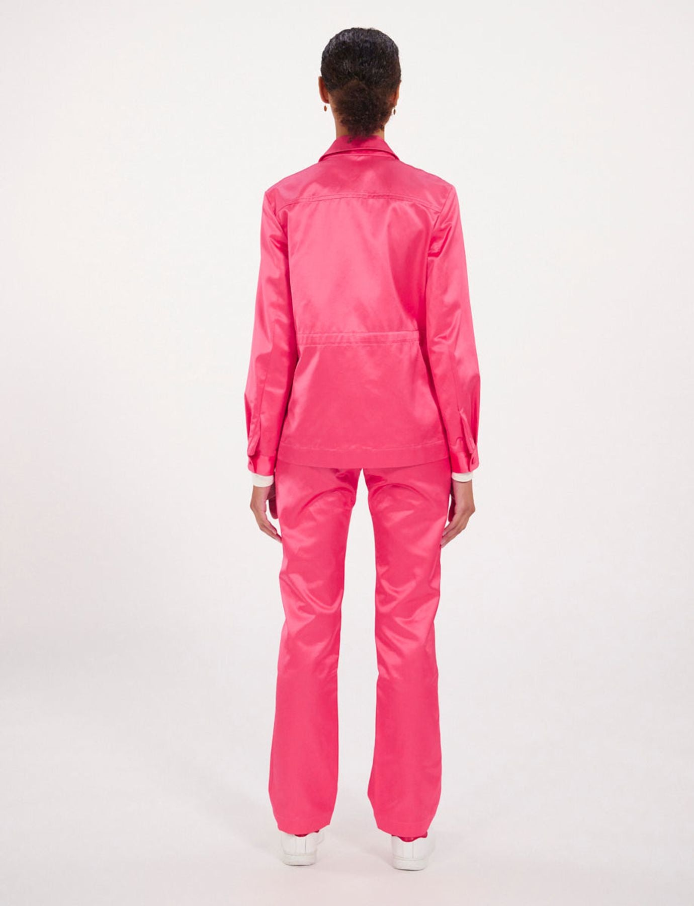 Giacca Flipper in raso rosa