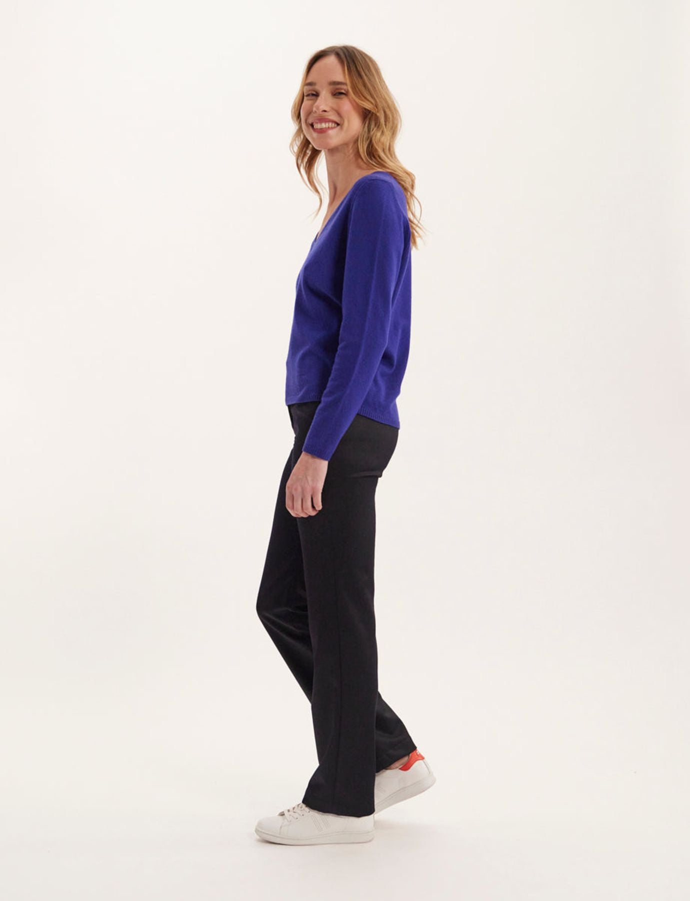 Maglia Morgane di lana e cachemira blu