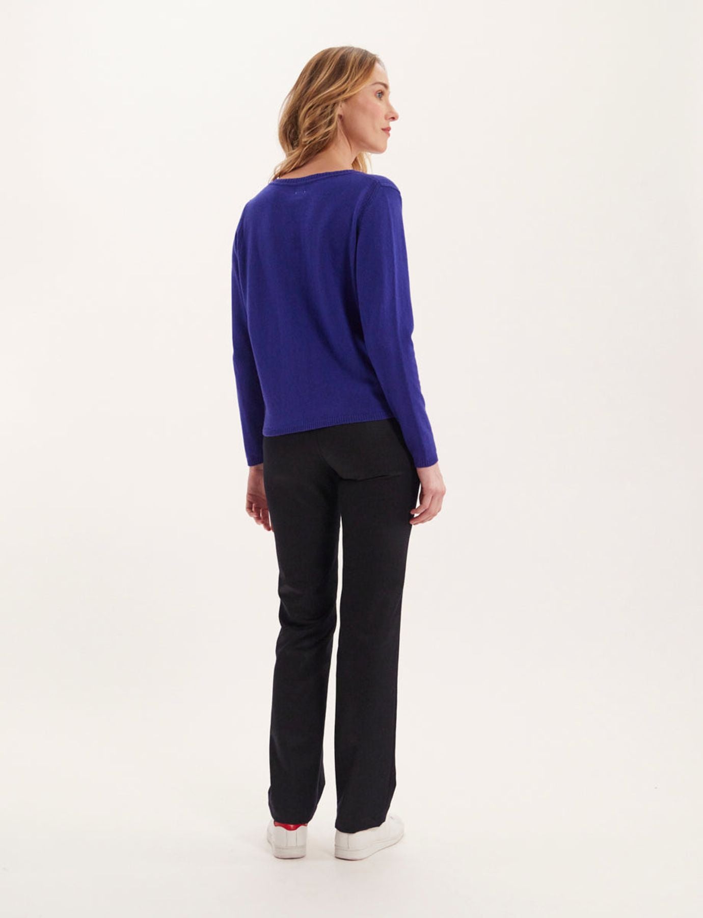 Maglia Morgane di lana e cachemira blu
