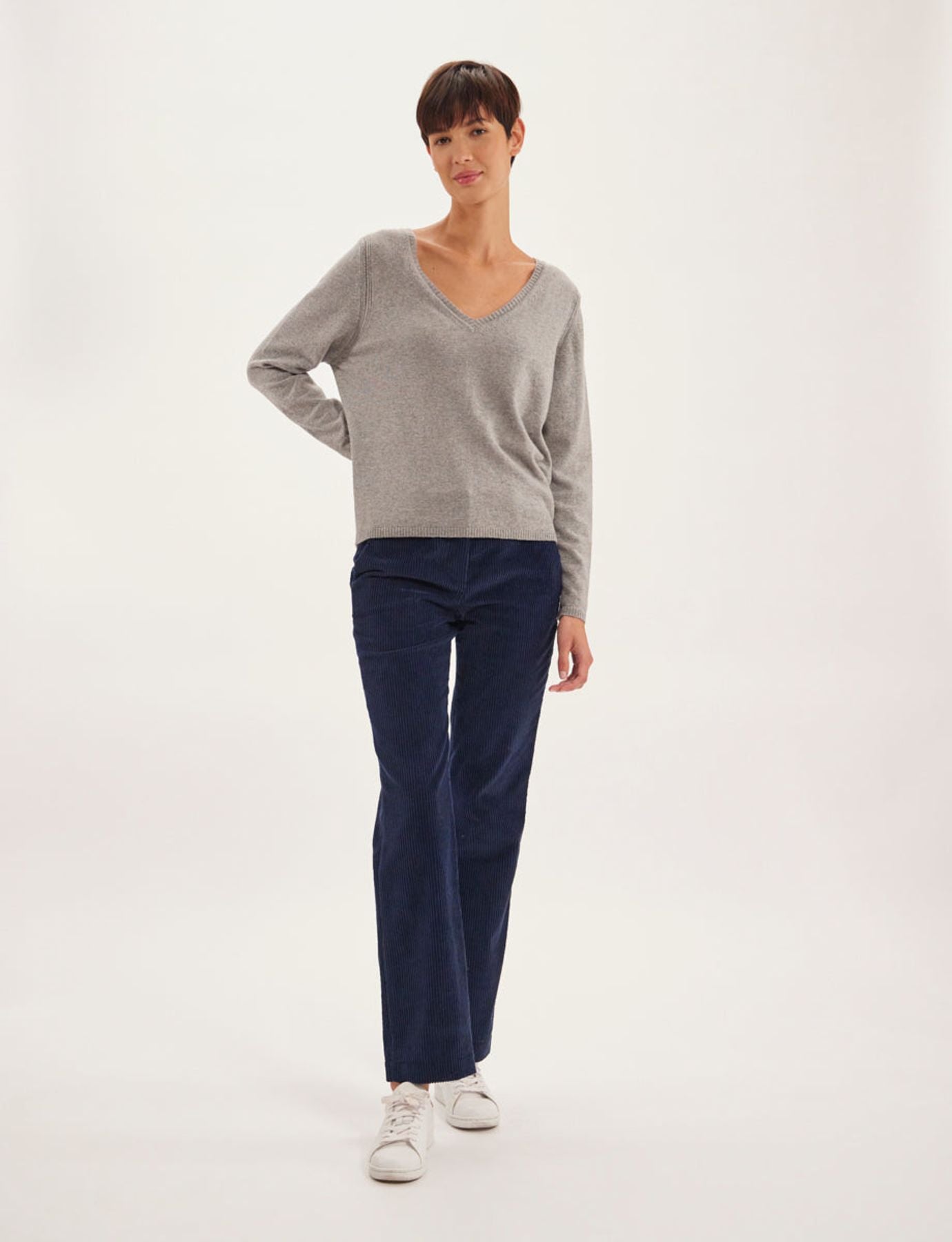 Maglia Morgane in lana e cashmere grigio