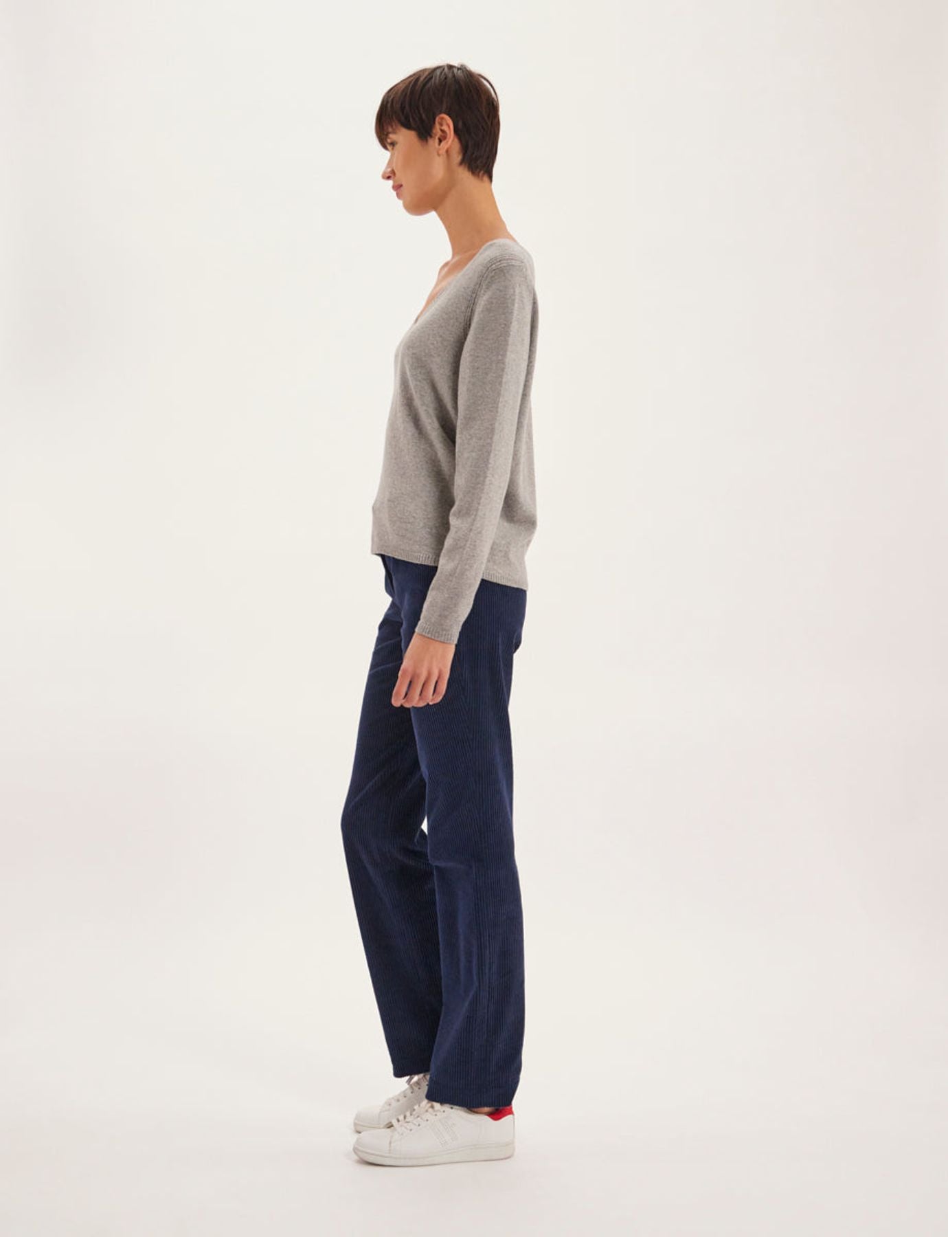 Maglia Morgane in lana e cashmere grigio