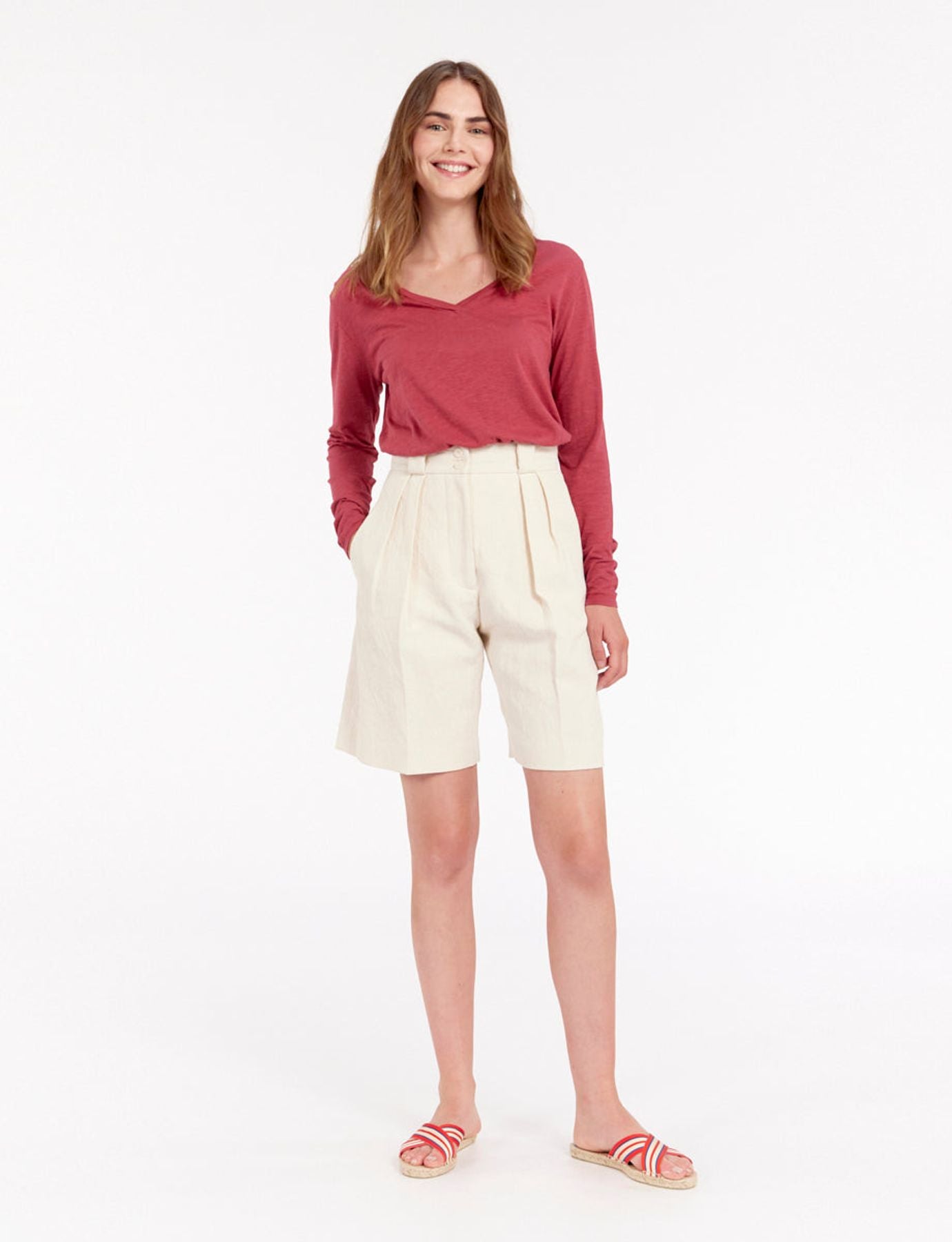 Pantaloncini Odette avorio