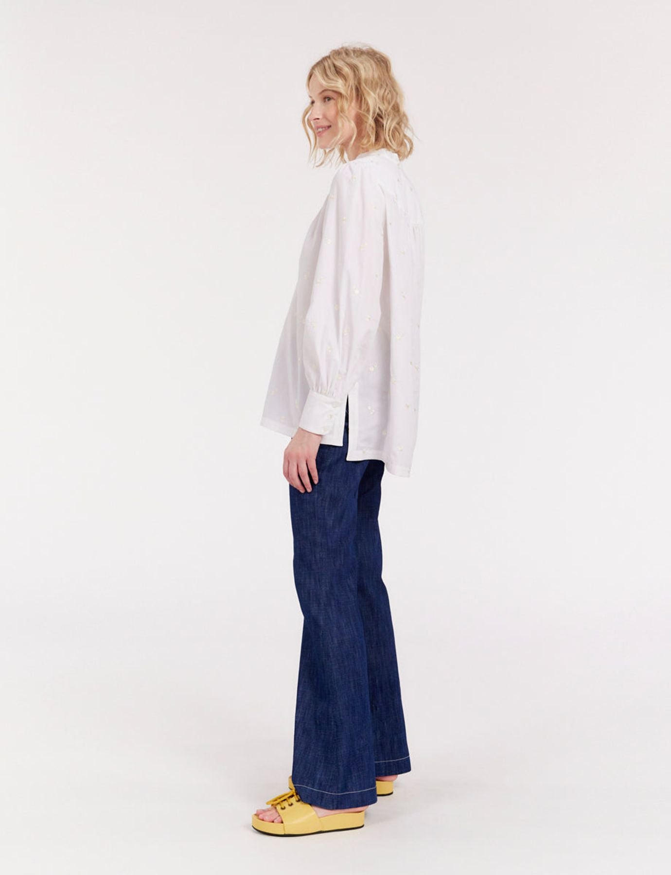 Blusa blanca bordada Ornella