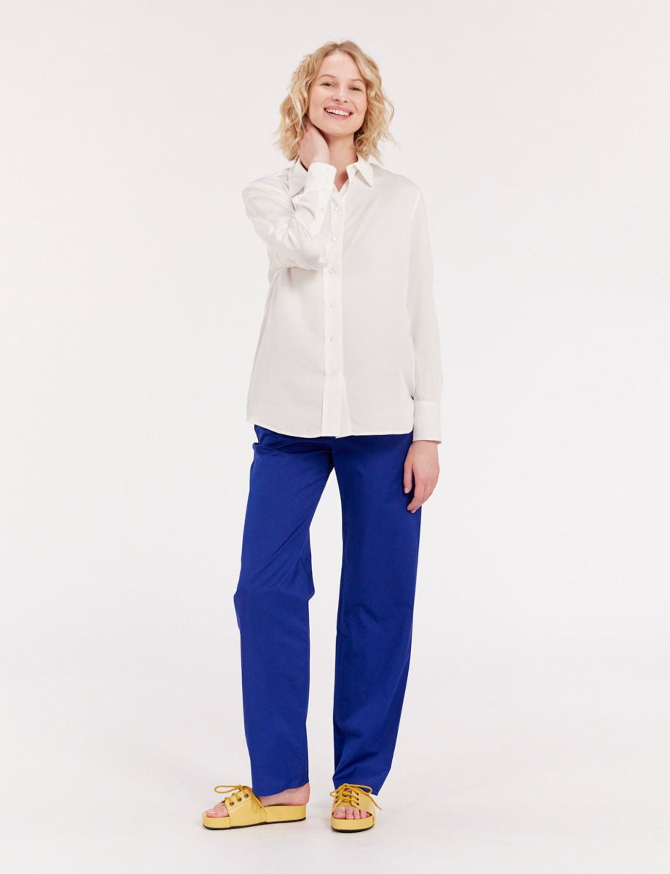 Camisa blanca de viscosa Maureen