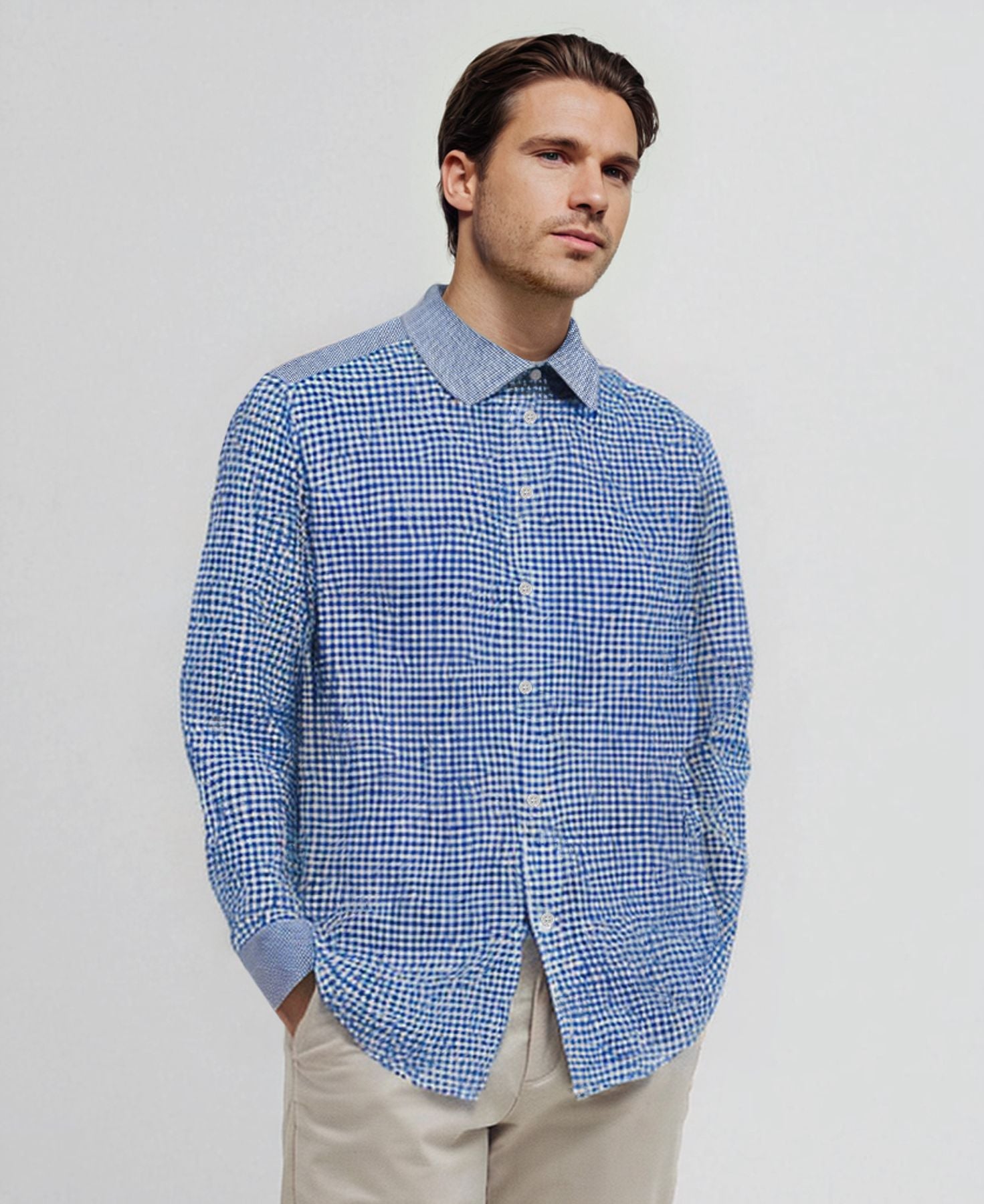 Camicia Olivier in lino