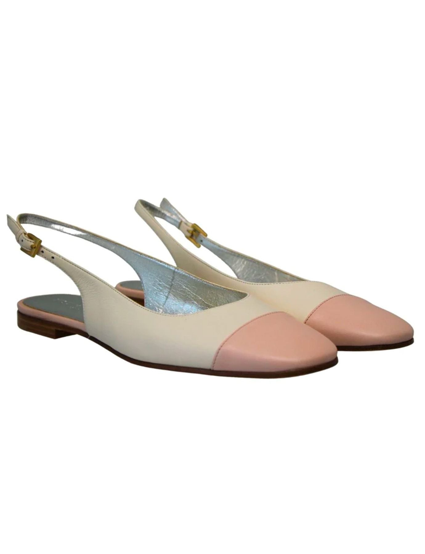 Bailarina Celia in colore crema e nudo
