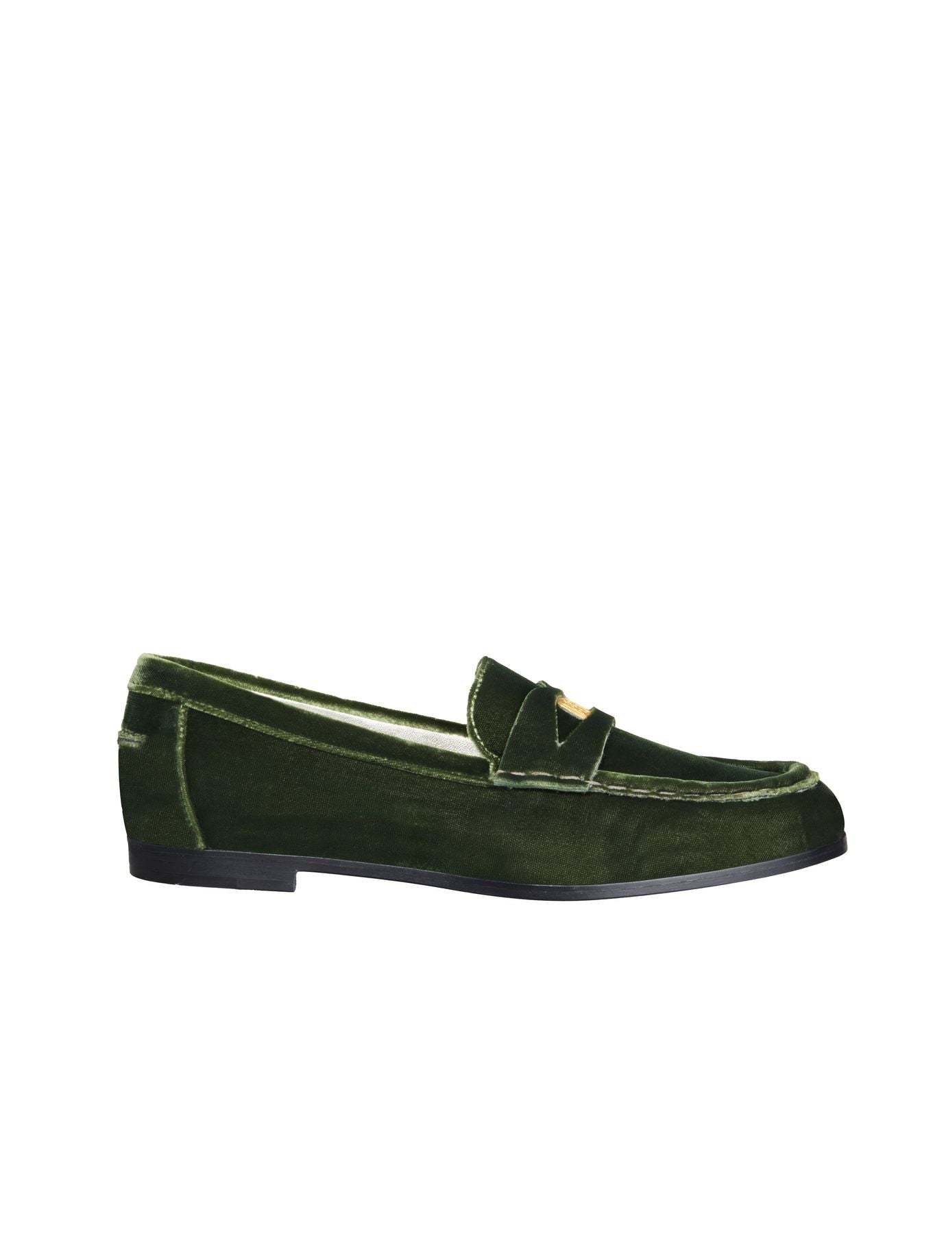 Mocassino Elvire in pelle verde