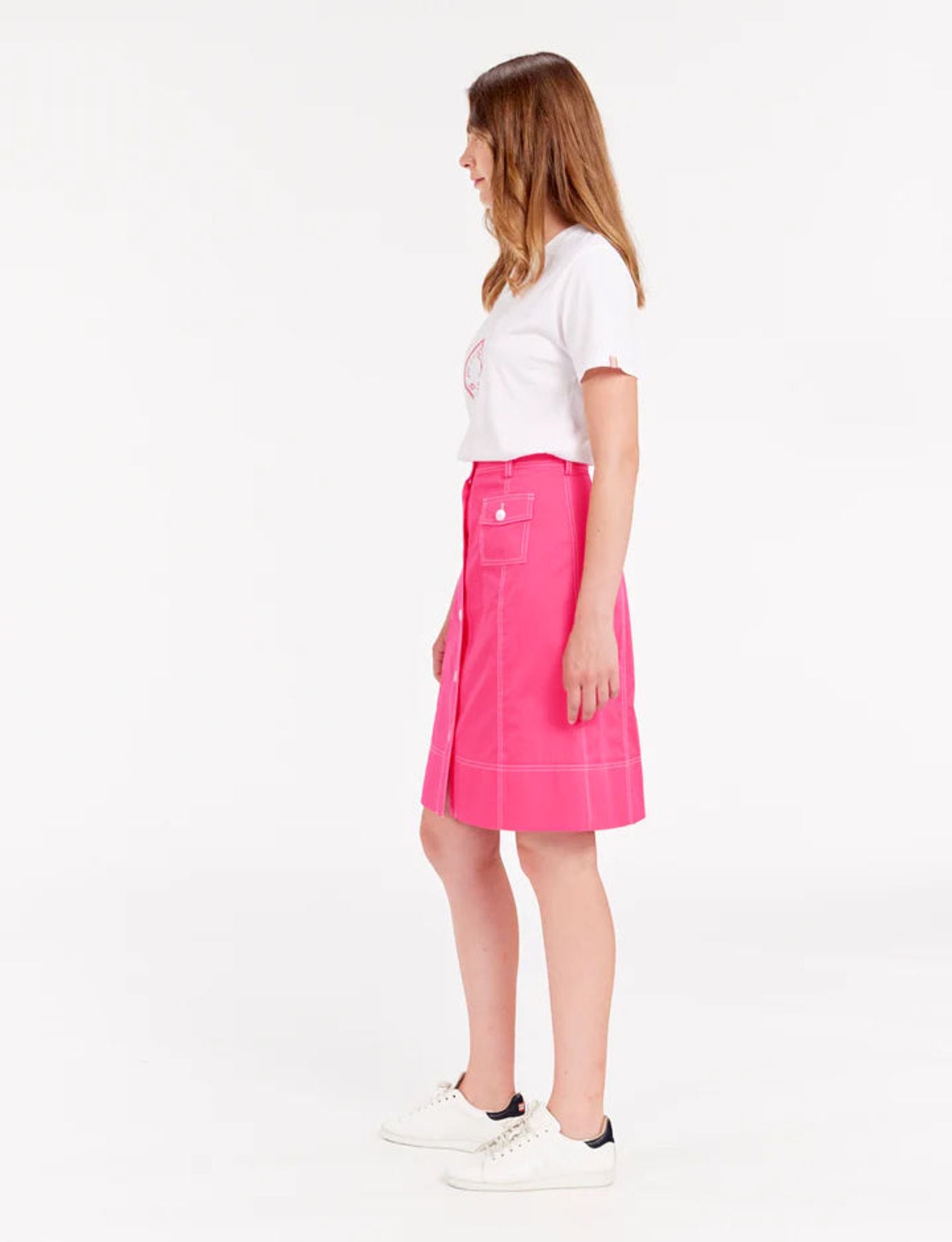 Rachele falda rosa