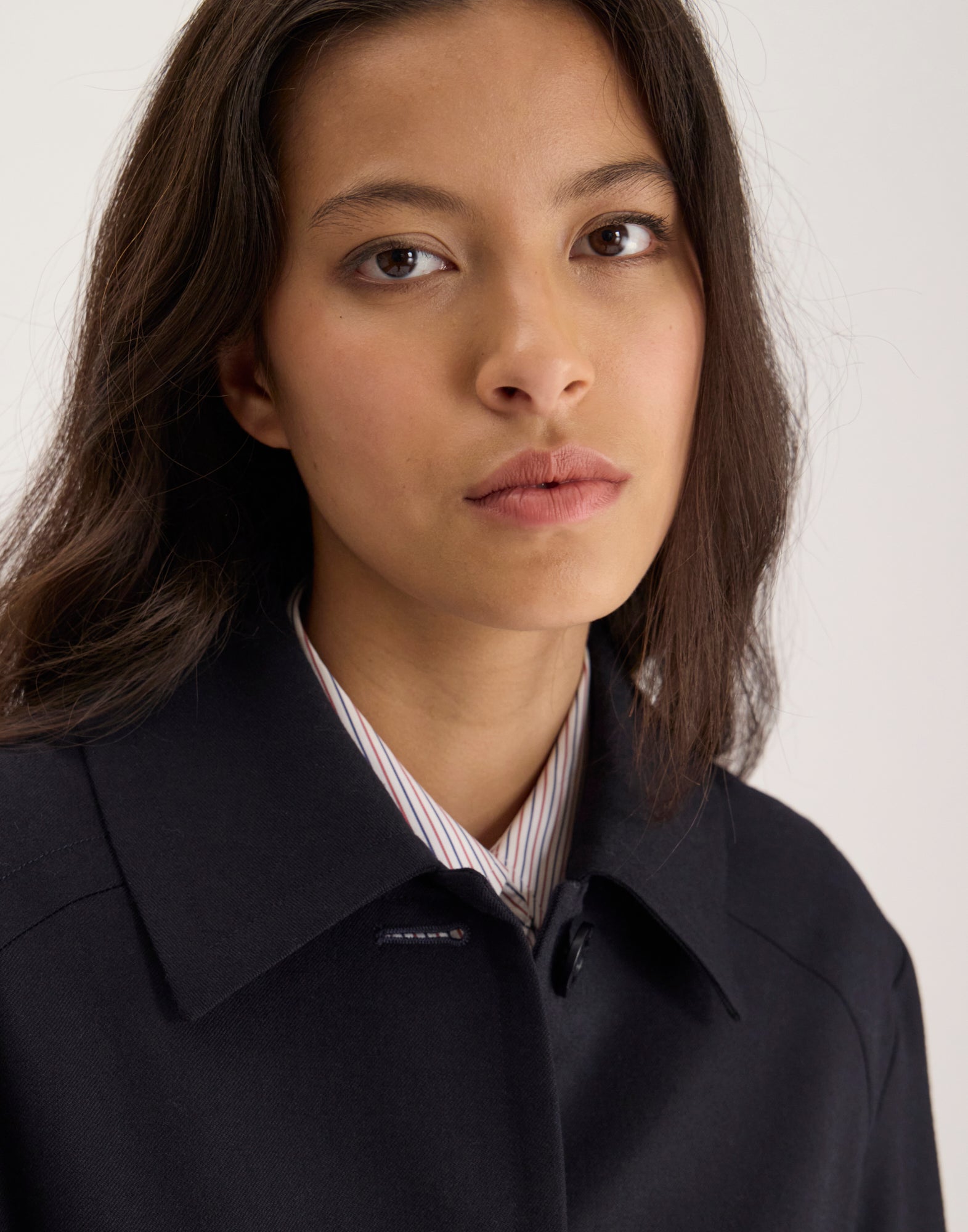 Mantello Esme Wolle schwarz