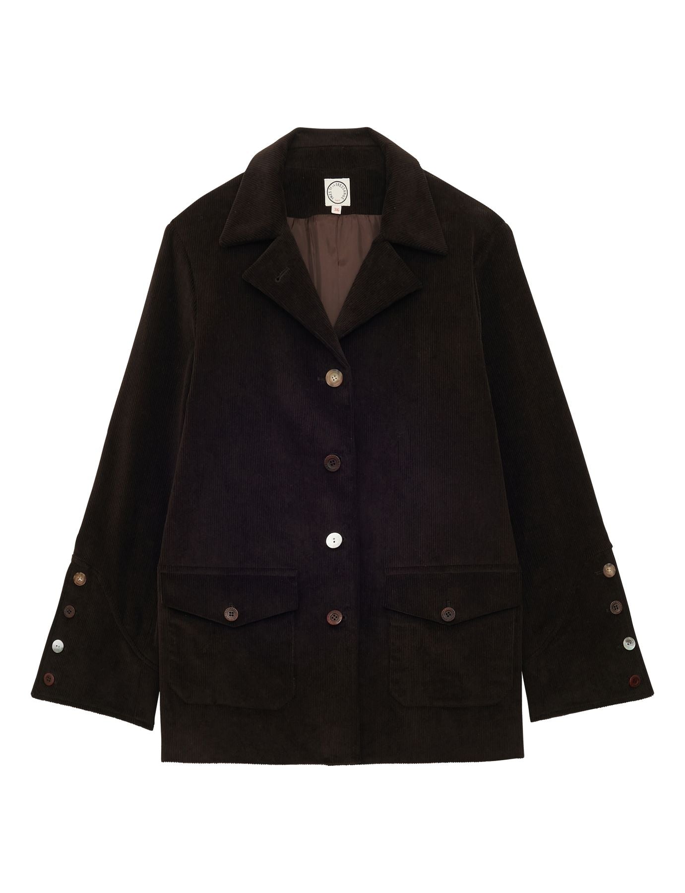 Chaqueta Jill de terciopelo marrón millerighe