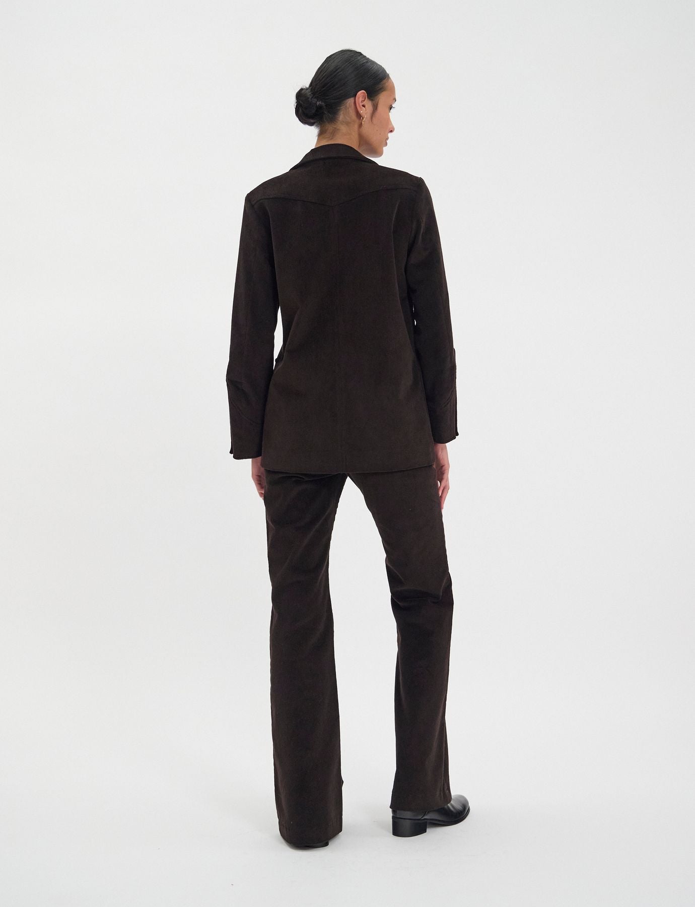 Chaqueta Jill de terciopelo marrón millerighe