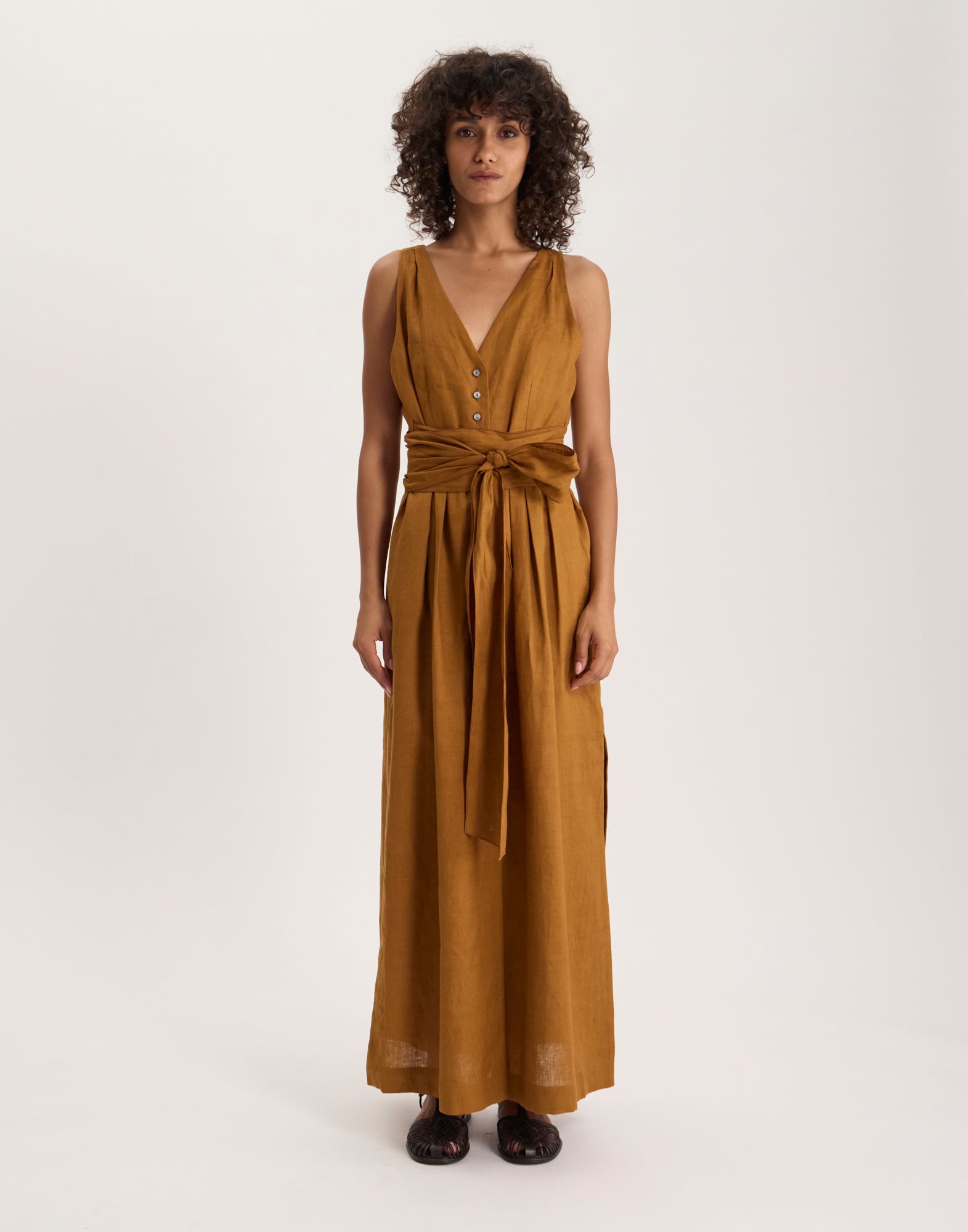 Robe Ambre en lin