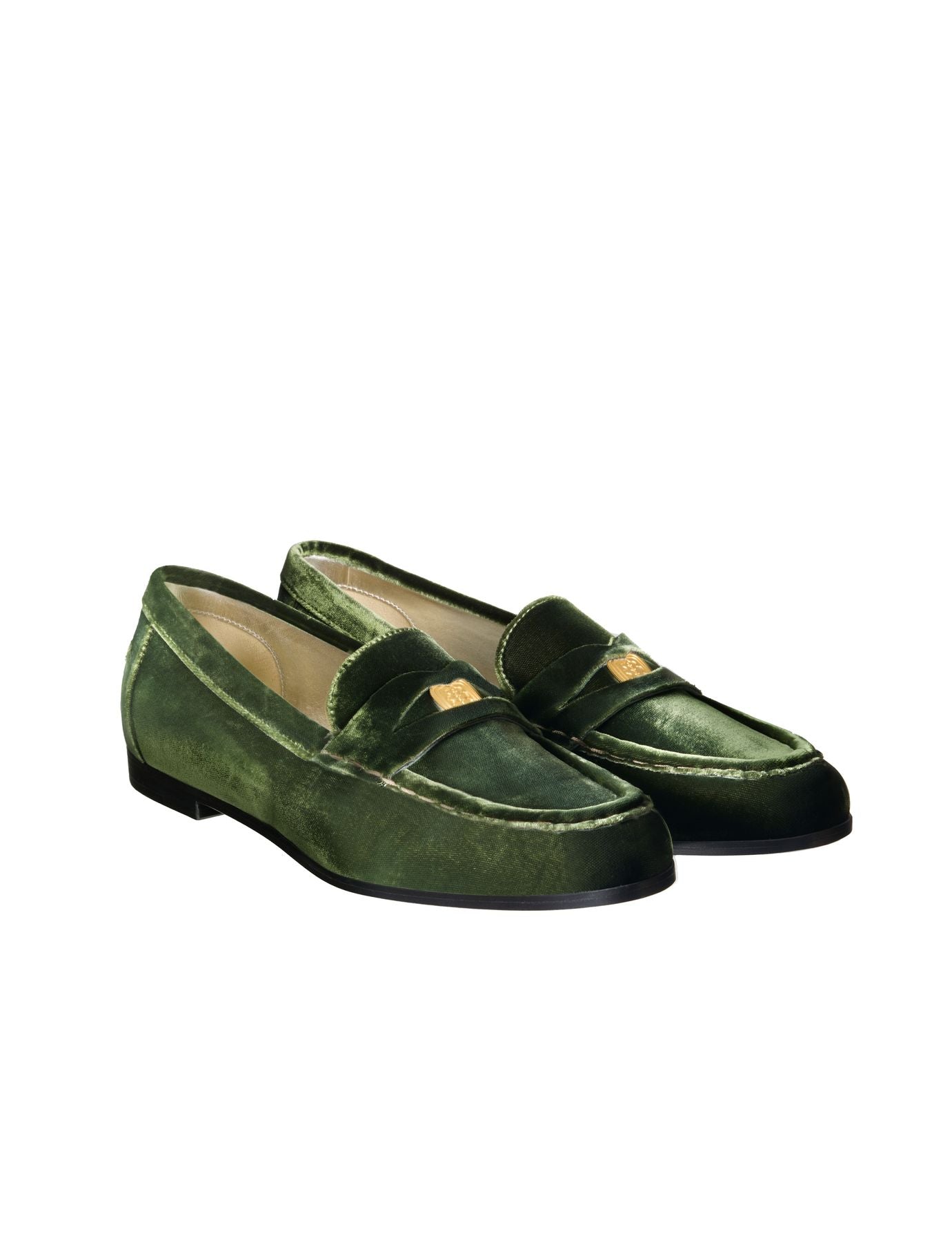 Mocassino Elvire in pelle verde