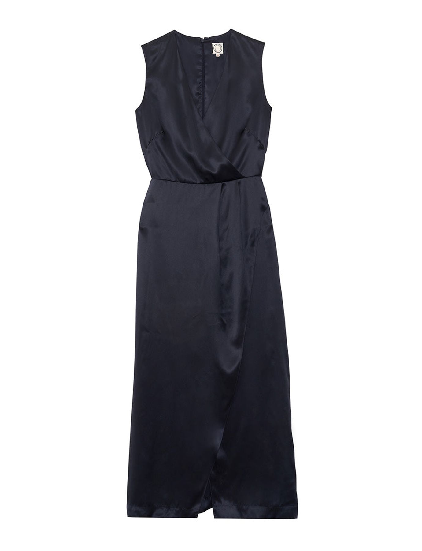 Abito Elsa in seta blu scuro