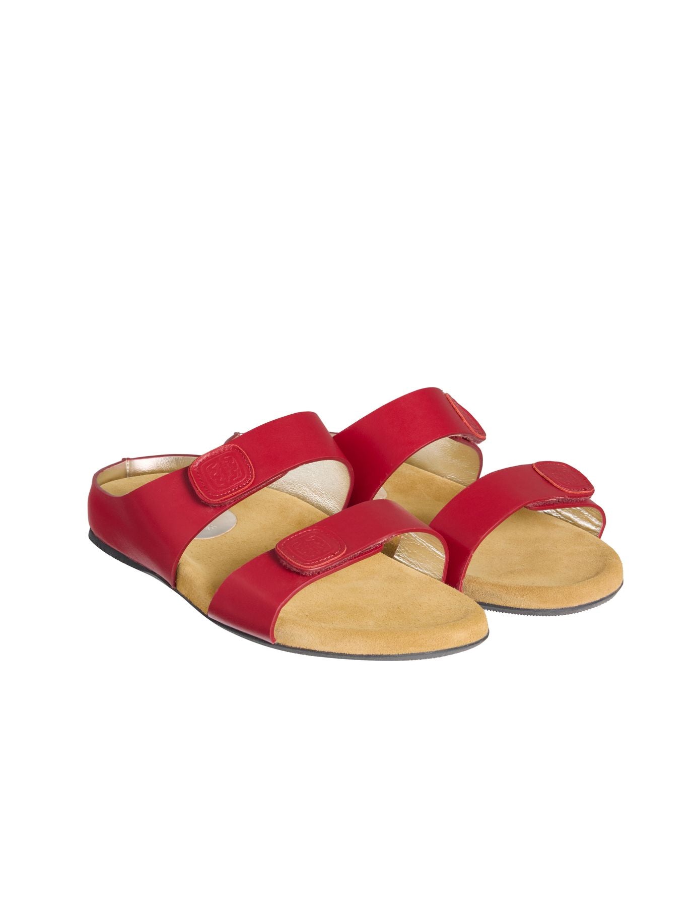 Mules in pelle rossa Delia