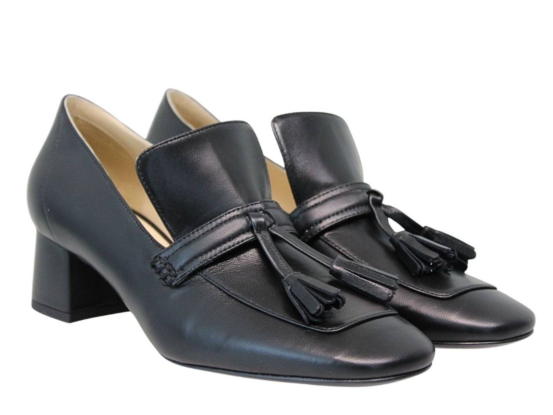 Scarpe da ginnastica Élise di pelle flessibile nera