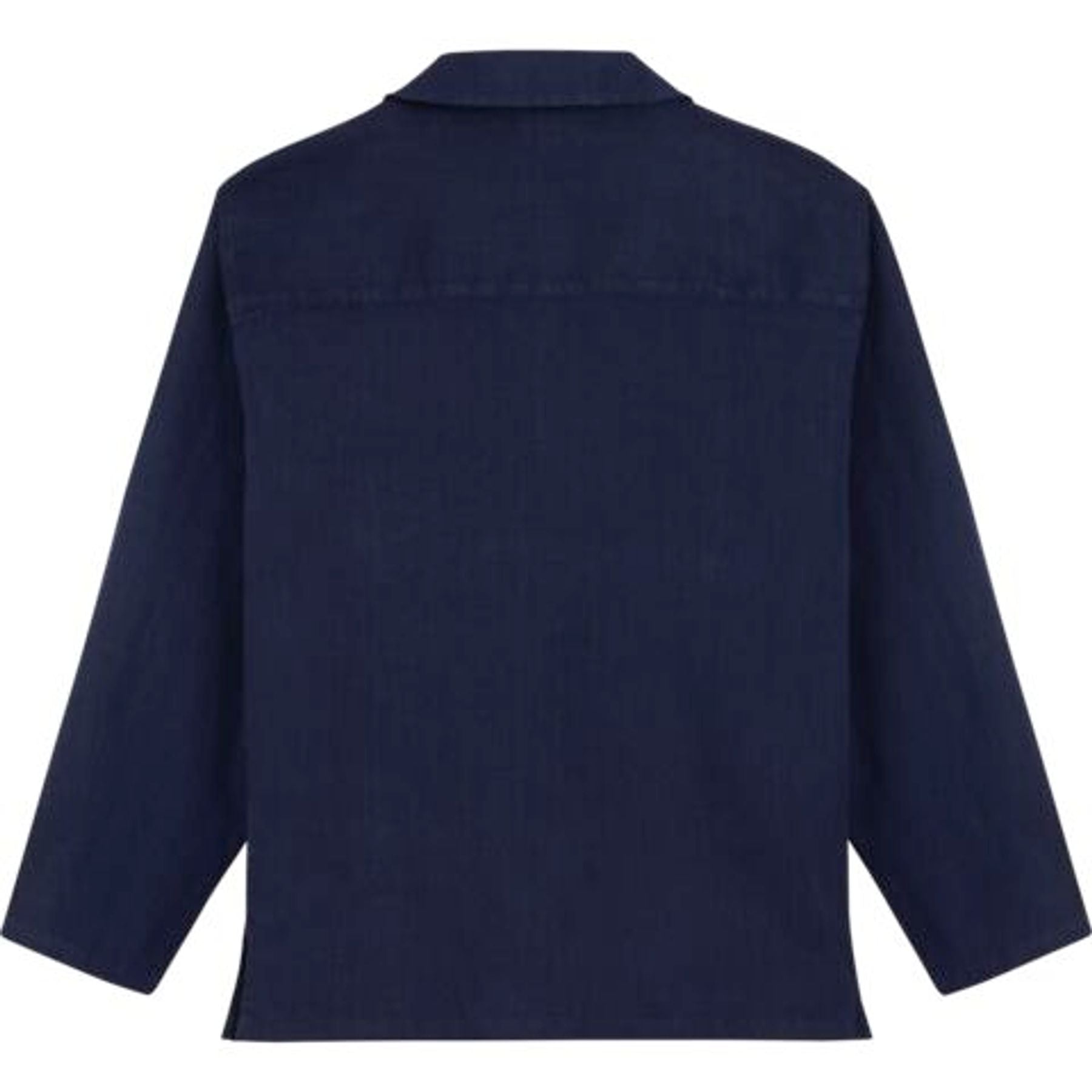 Ines x Vilebrequin, collana unisex di lino blu marino