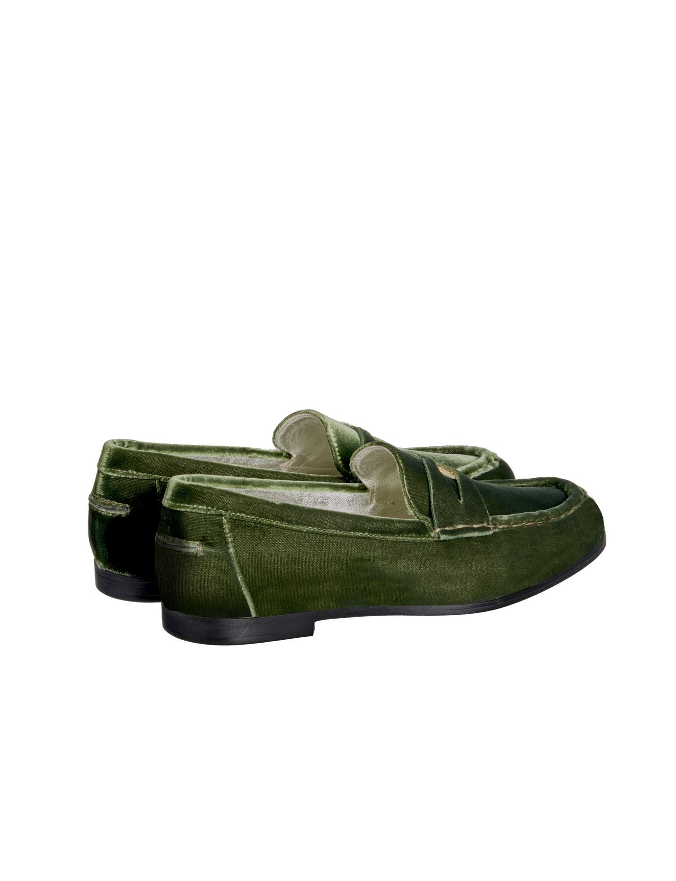 Mocassino Elvire in pelle verde