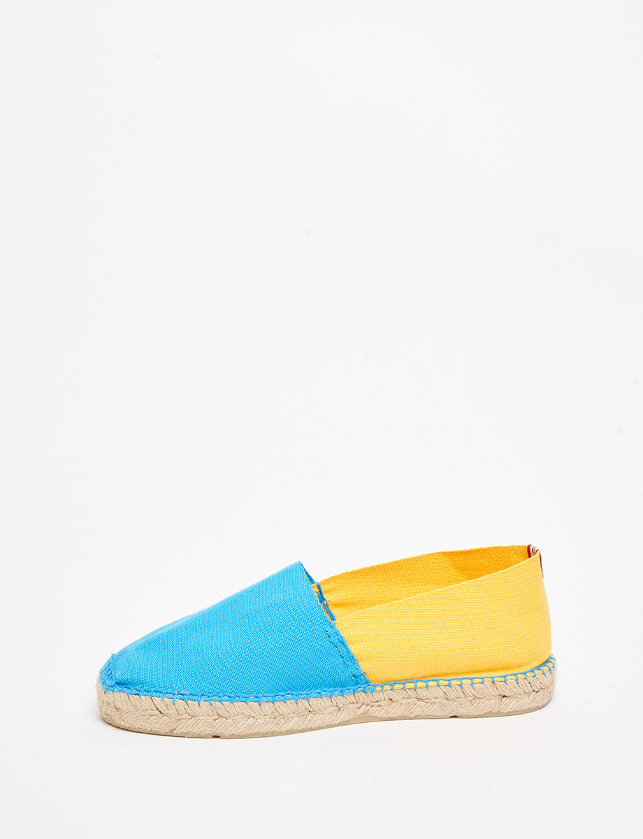 Espadrillas azzurro-giallo Aglae