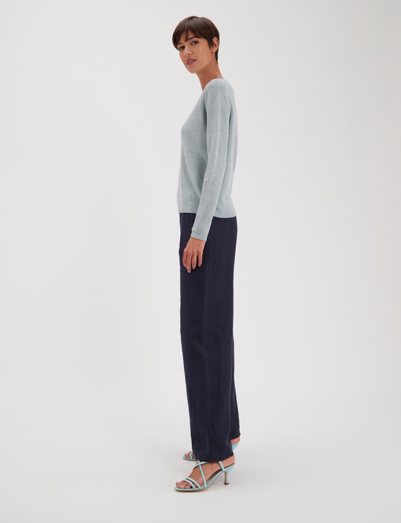 Maglia Angelina lino menta fresca