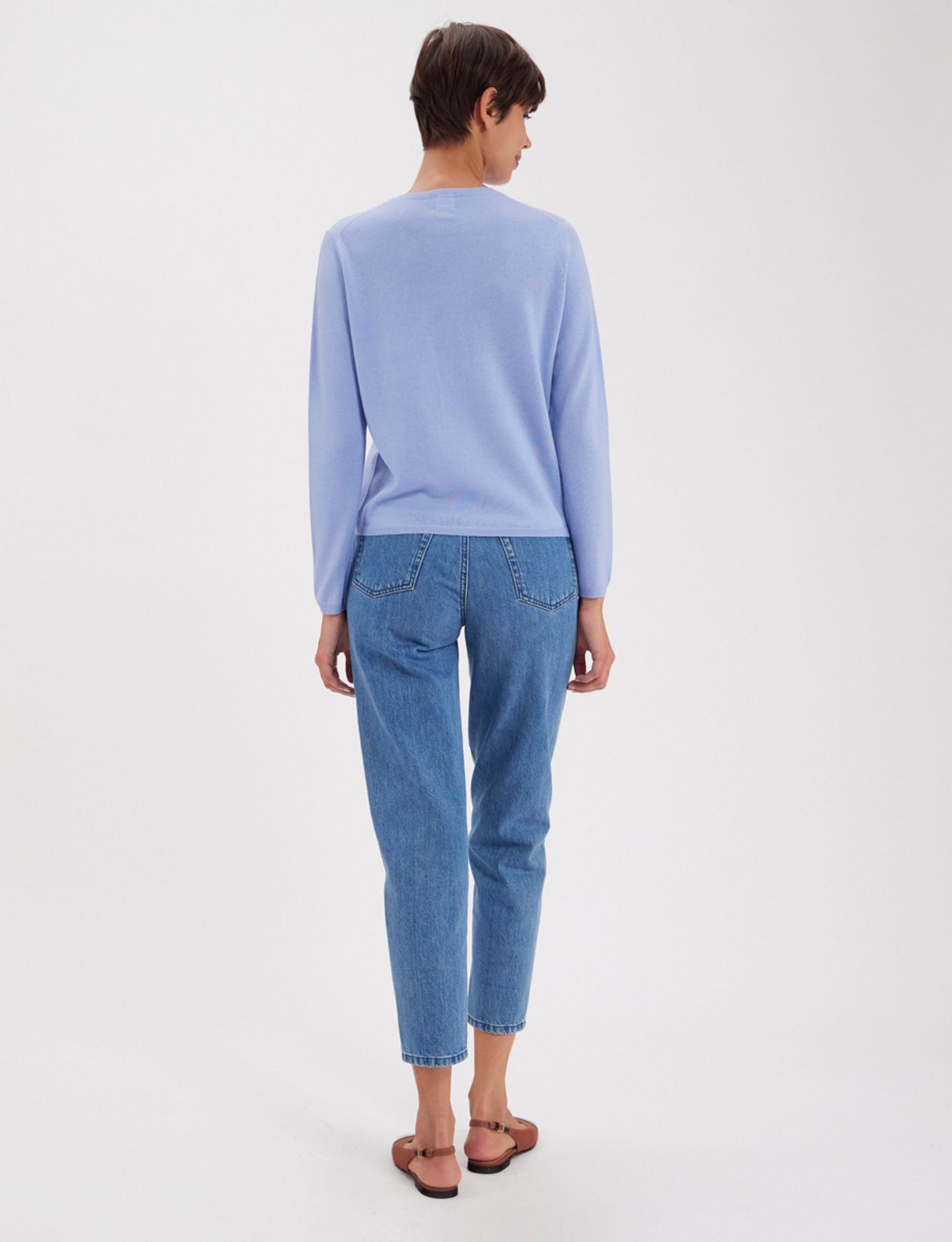 Maglia Angelina di lana merino azul claro