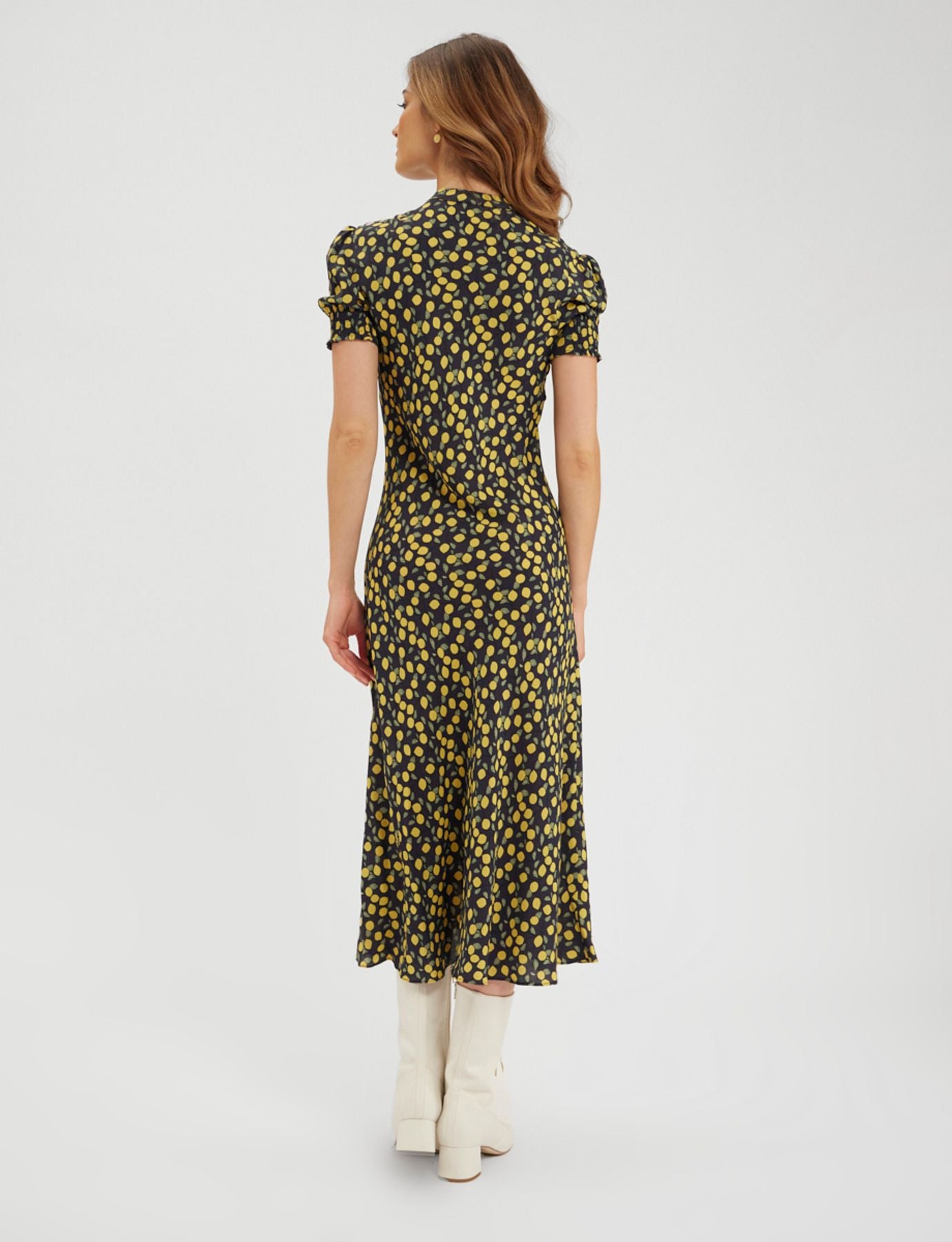 Vestido estampado Cerise Lemon-Navy