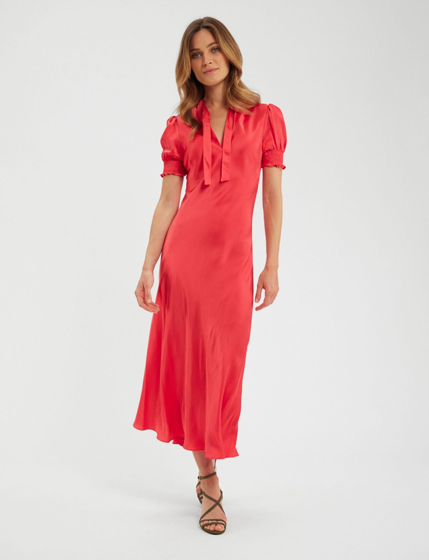 Vestido cereza rosa