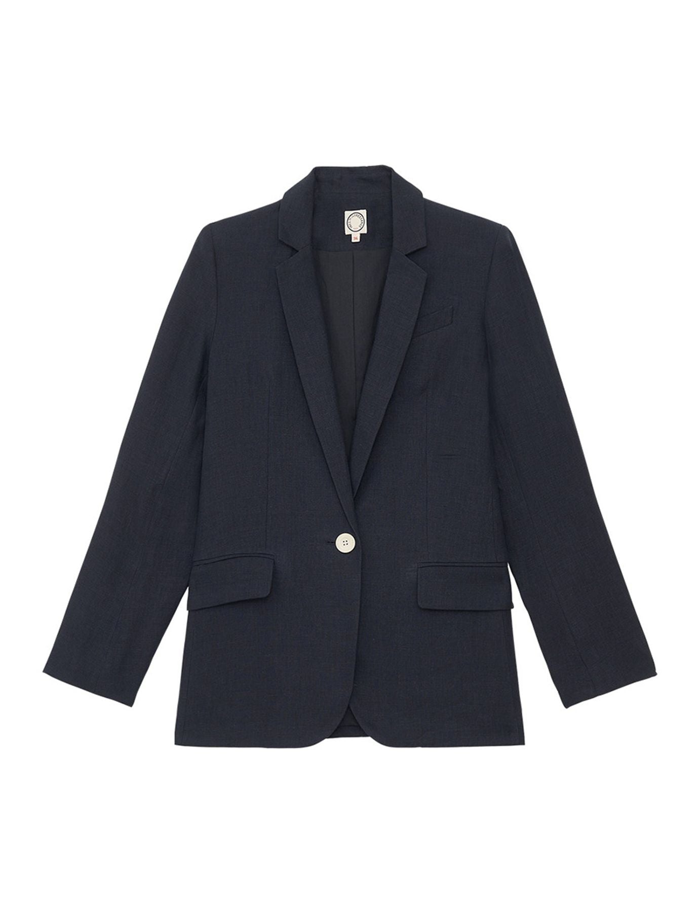Chaqueta Bruna de lino azul marino