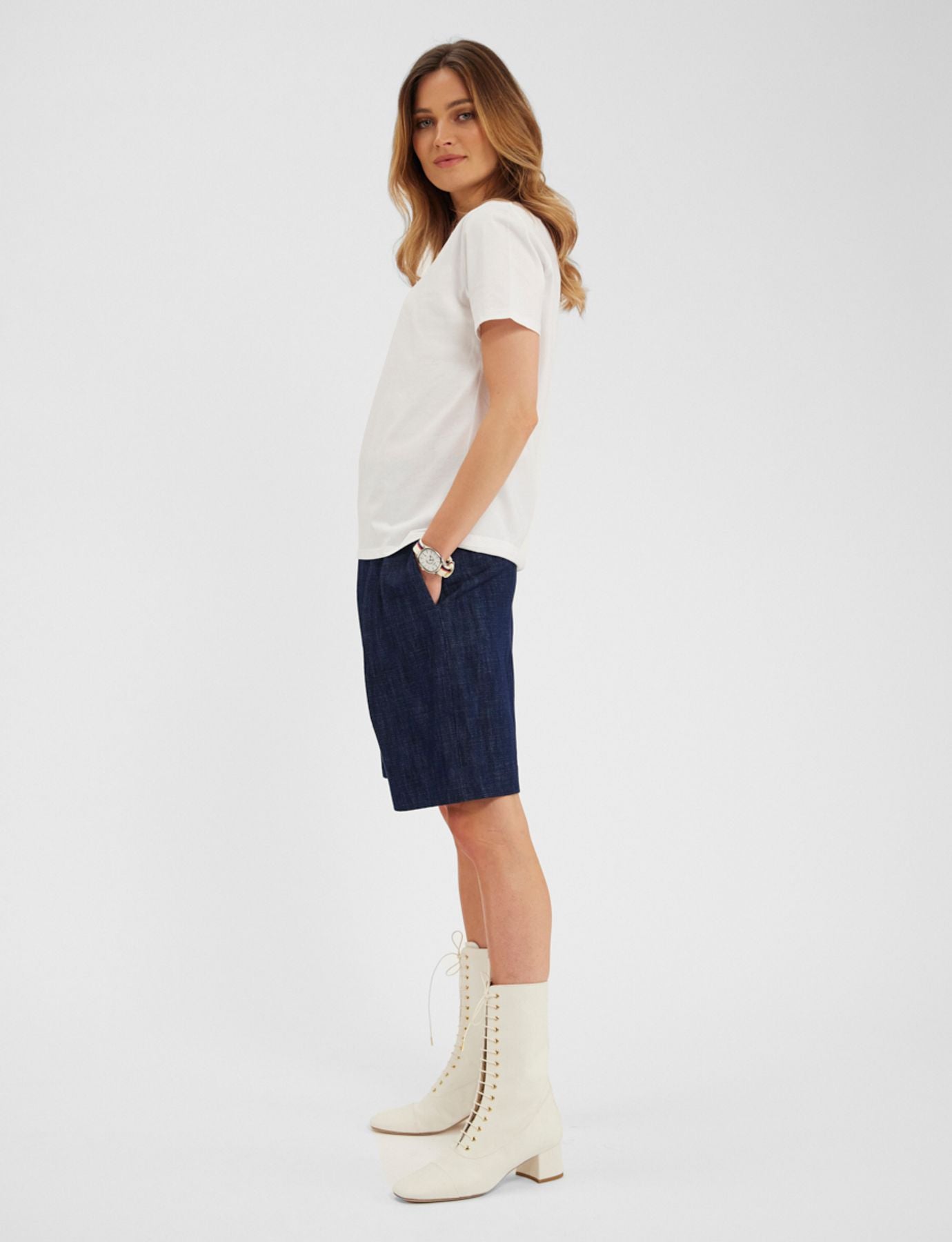 Paul - T-shirt bianca in cotone organico