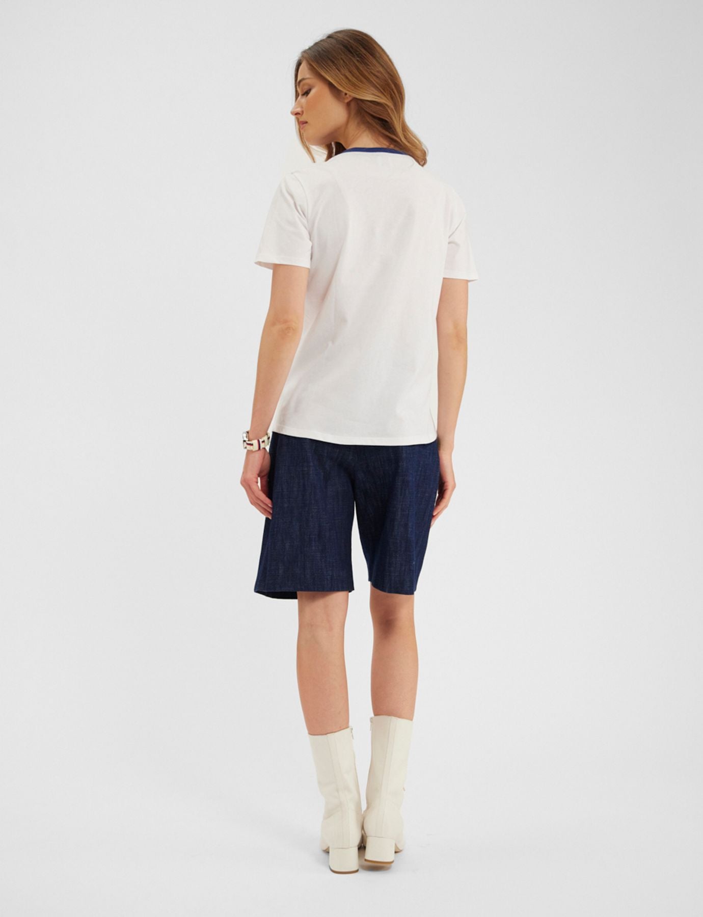 Paul - T-shirt bianca in cotone organico