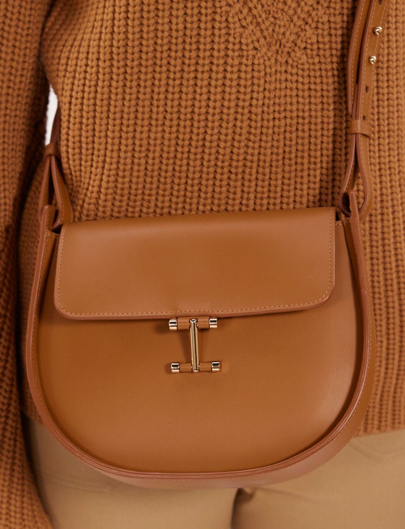 Bolso Senda piel camel