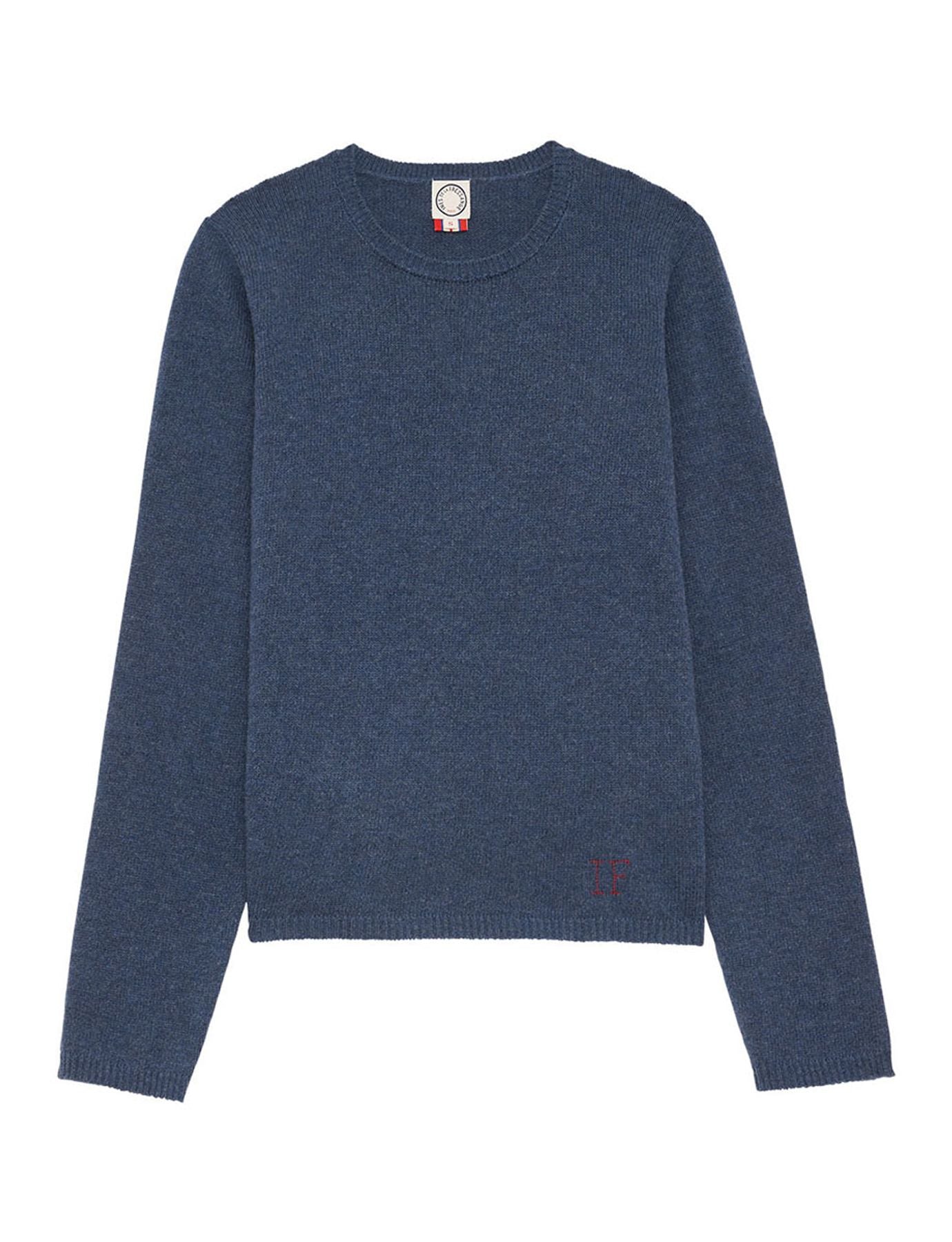 Maglia Angelina denim azul lana y cachemira
