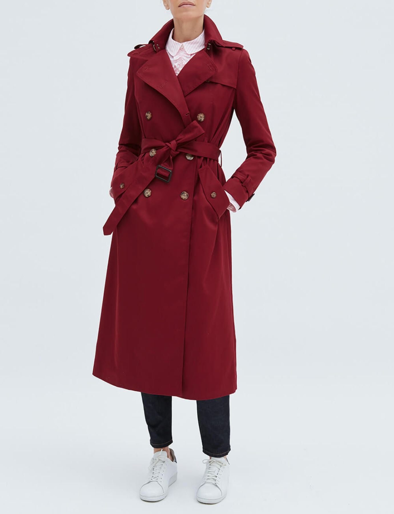 Trench Gaultier bordeaux