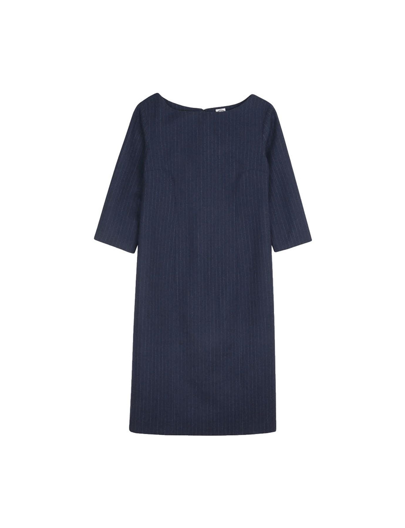 Abito Justine in lana blu navy