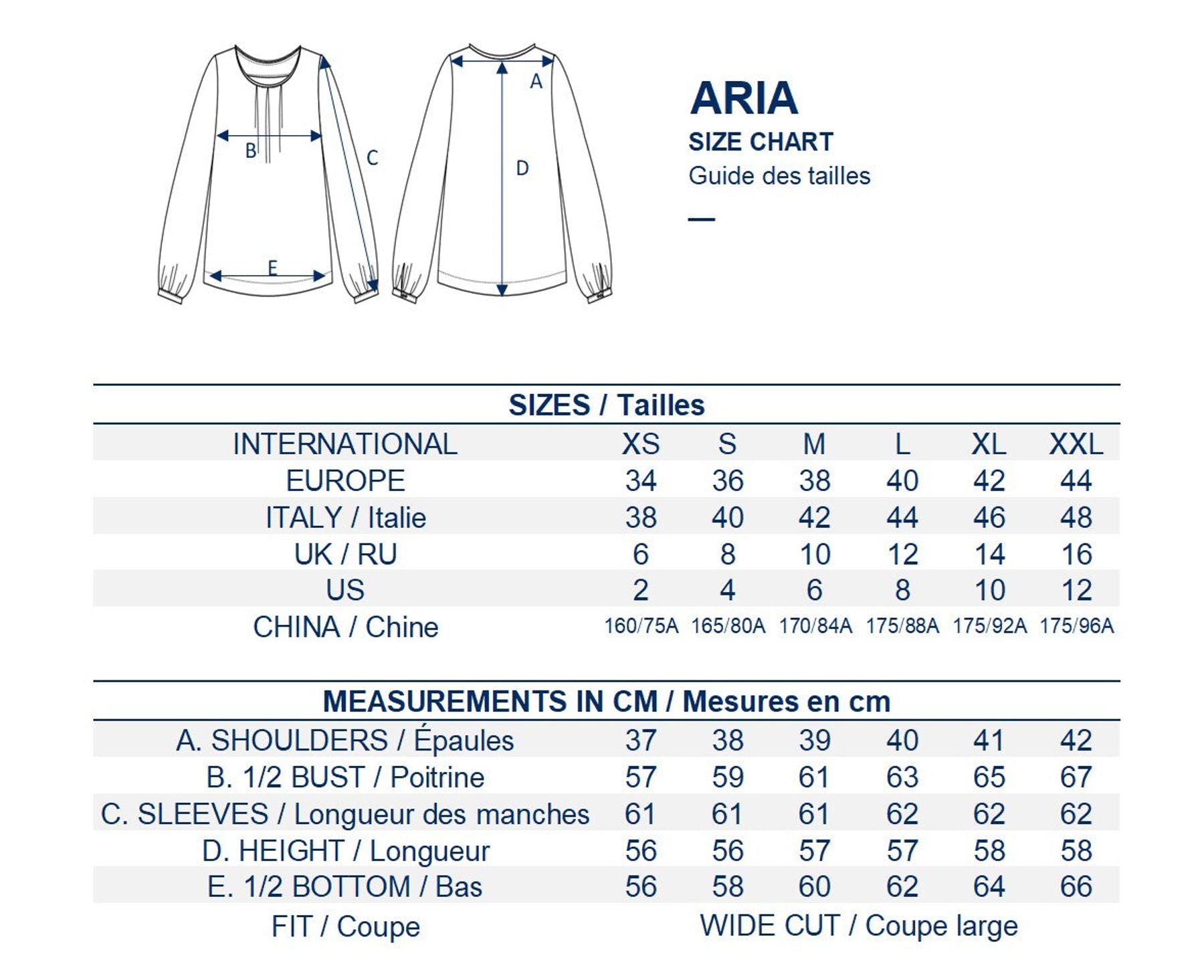 Blusa de algodón a rayas caqui Aria