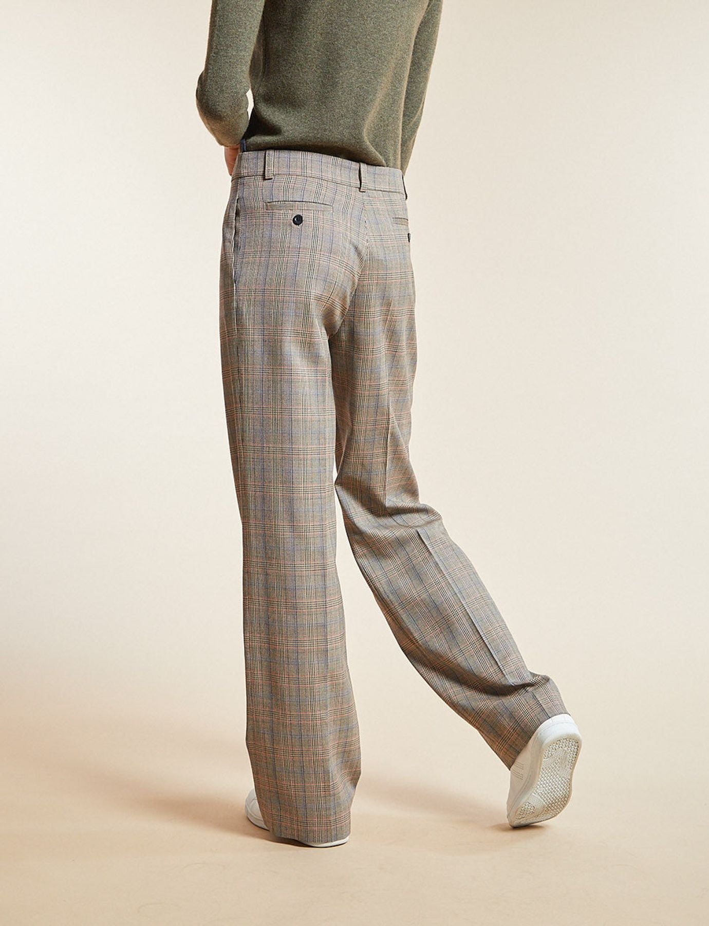 Pantalone Hector Príncipe de Gales beige