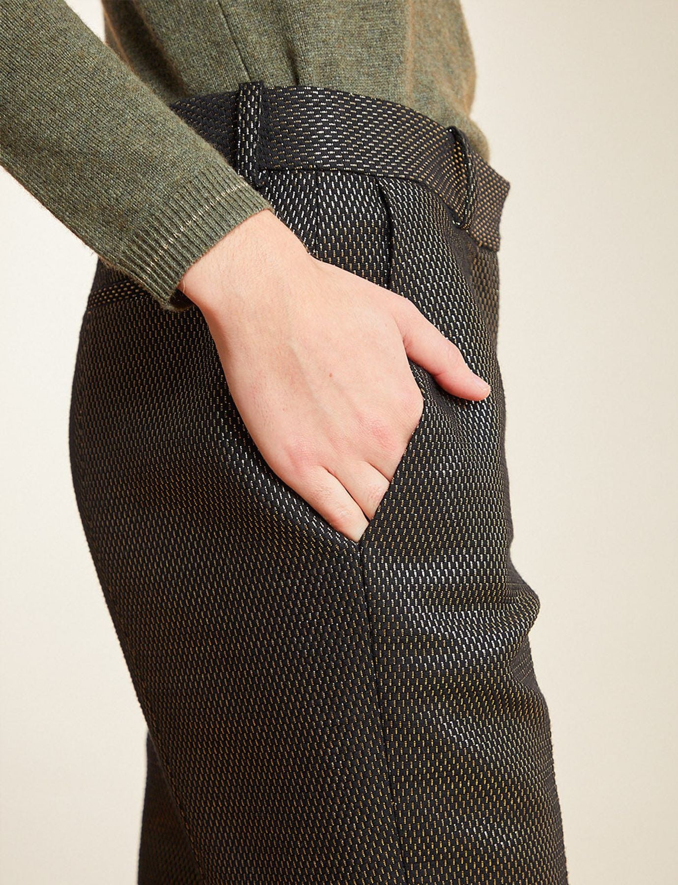 Pantaloni Anatole dorati