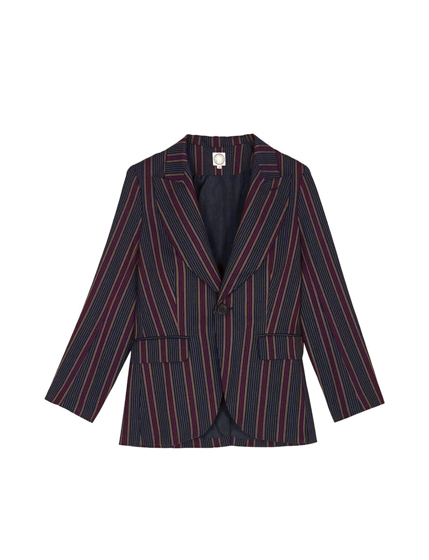 Giacca Gaelle a righe blu navy