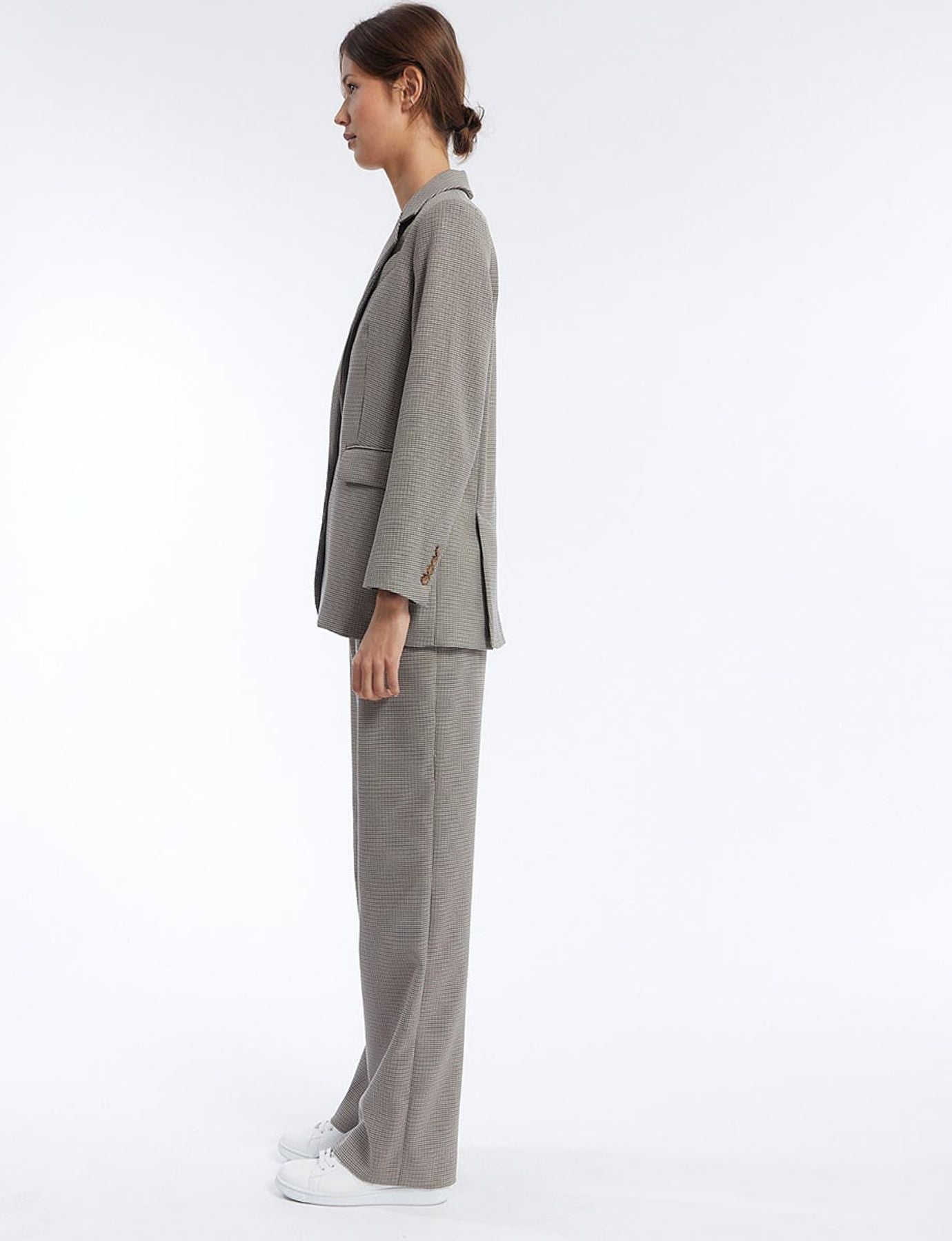Pantaloni Hector in pied-de-poule